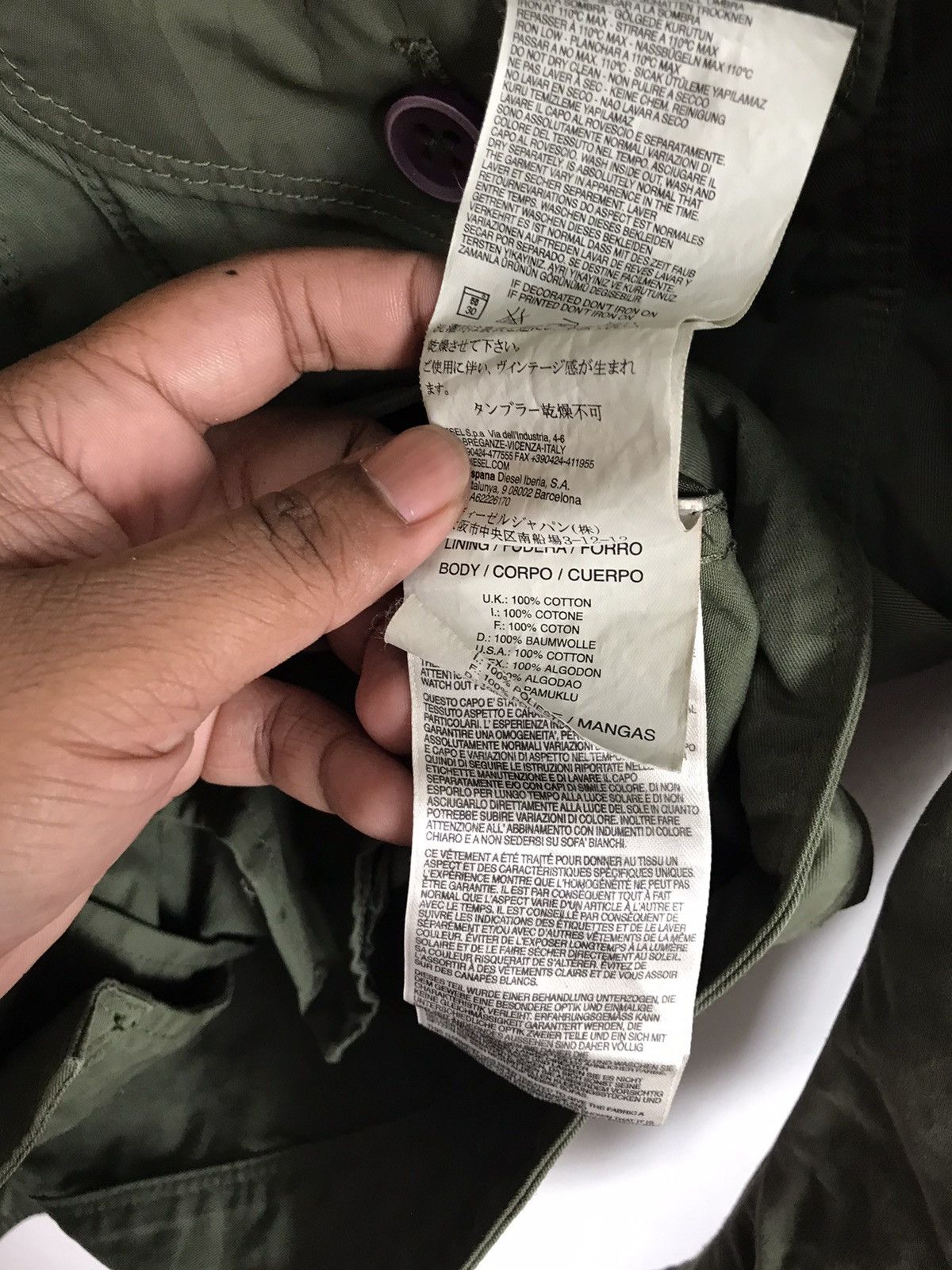 Diesel × Vintage Vintage OG Diesel Army Jacketb Size US M / EU 48-50 / 2 - 8 Thumbnail