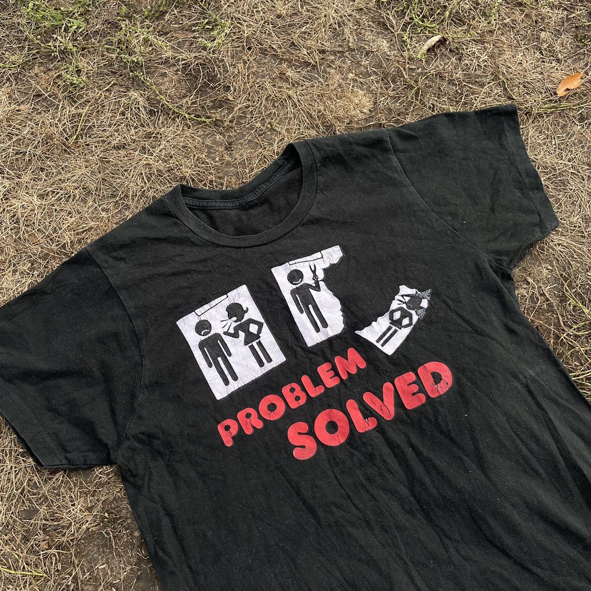 Vintage Vintage Y2K Sun Faded Graphic Tee Problem Solved Humor M Size US M / EU 48-50 / 2 - 4 Thumbnail