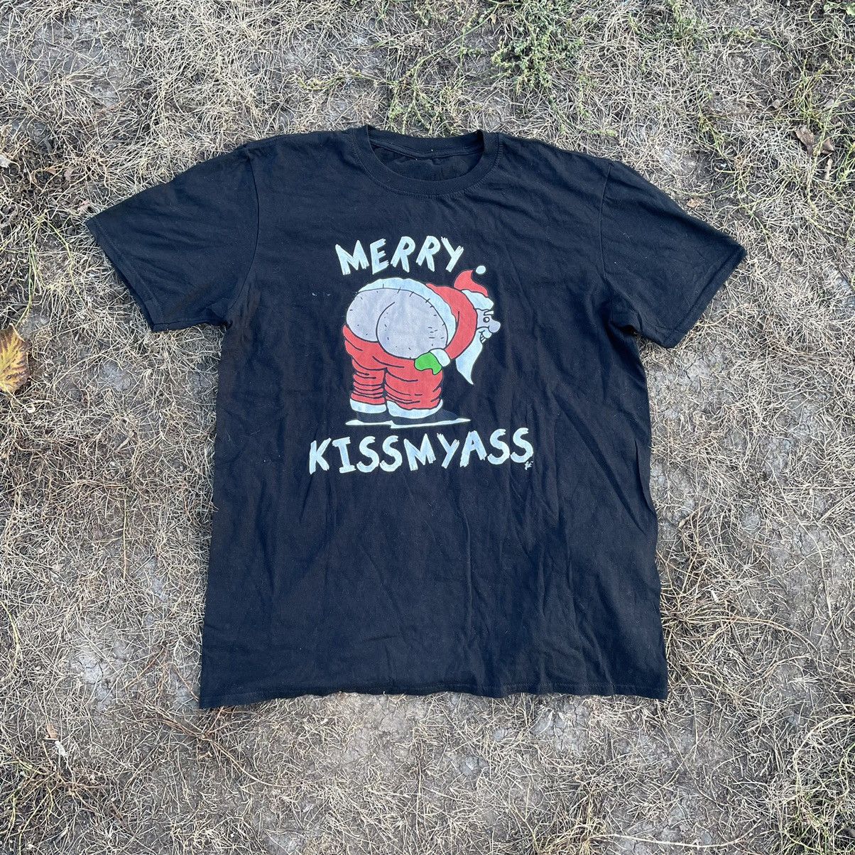 Vintage Vintage Y2K Sun Faded Graphic Tee Punk Santa Humor Skate M Size US M / EU 48-50 / 2 - 2 Thumbnail