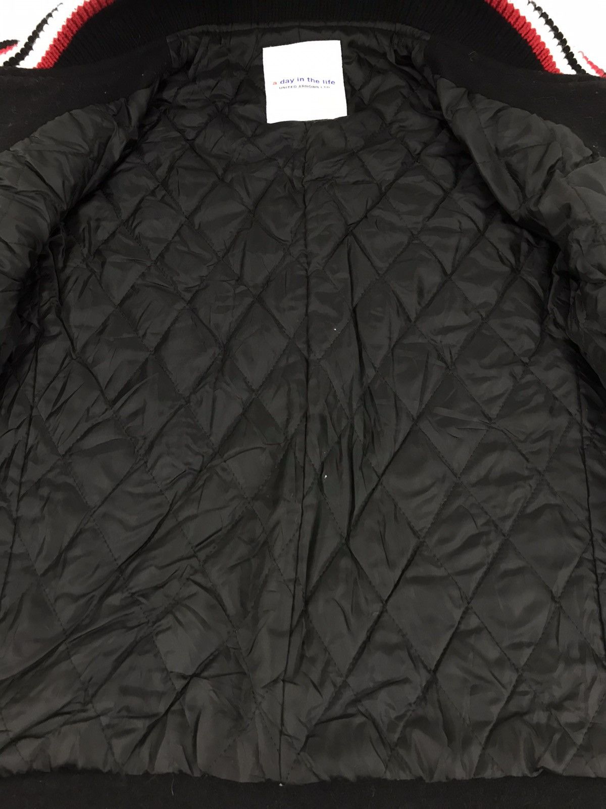 United Arrows United Arrow Day Of Life Wool Varsity Leather Jacket Size US S / EU 44-46 / 1 - 3 Thumbnail
