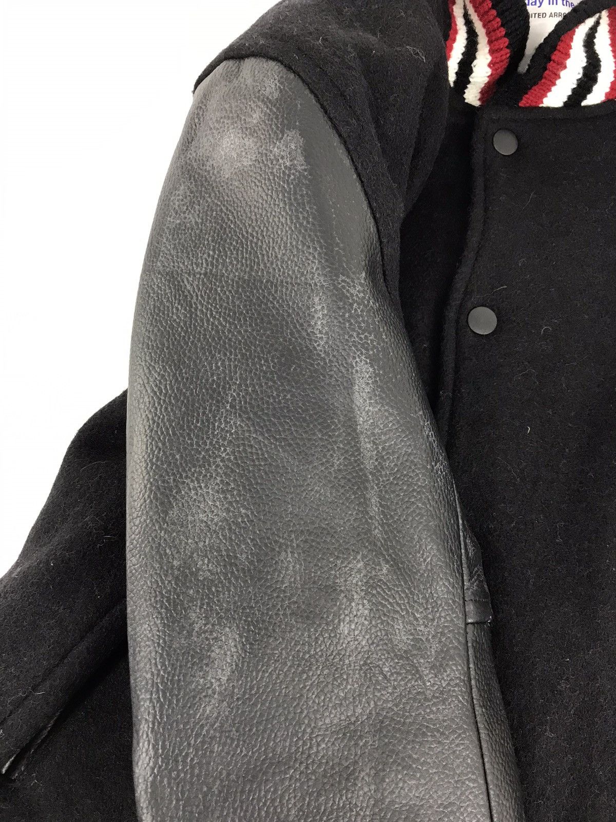 United Arrows United Arrow Day Of Life Wool Varsity Leather Jacket Size US S / EU 44-46 / 1 - 13 Thumbnail