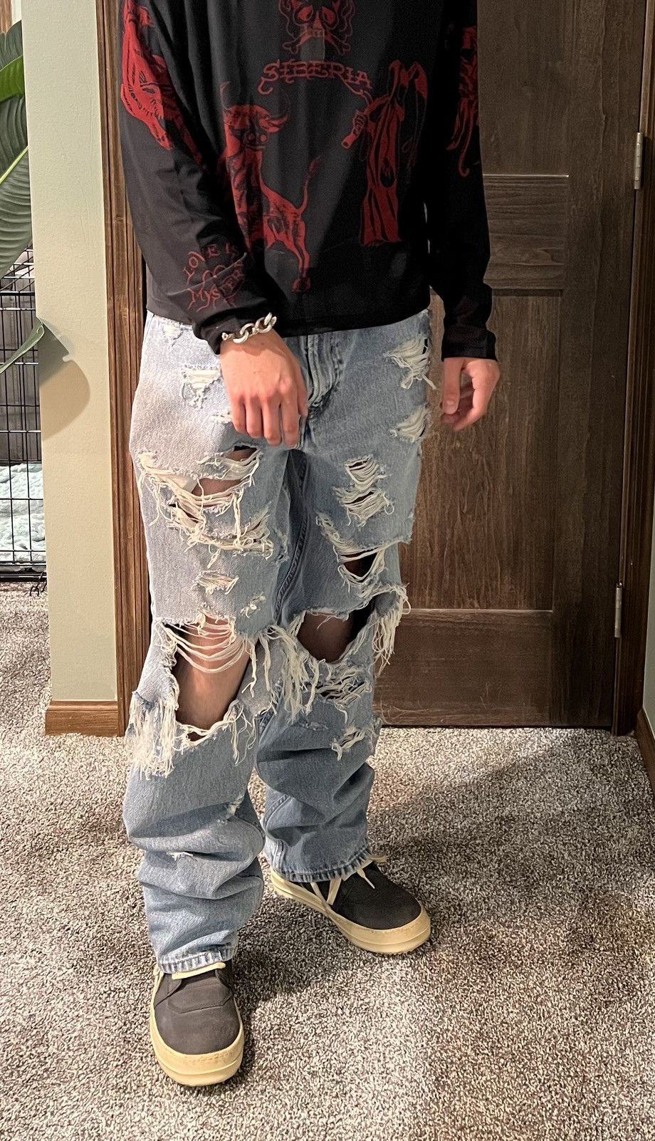 Levi's × Levi's Vintage Clothing × Vintage Baggy Vintage Distressed Levis 550 Size US 34 / EU 50 - 2 Thumbnail