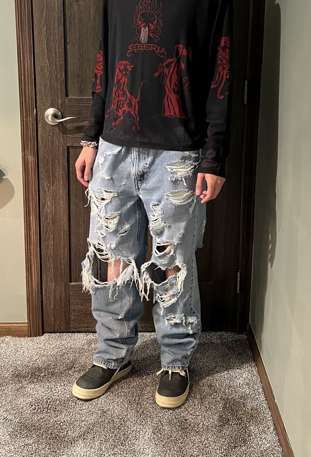 Levi's × Levi's Vintage Clothing × Vintage Baggy Vintage Distressed Levis 550 Size US 34 / EU 50 - 1 Thumbnail