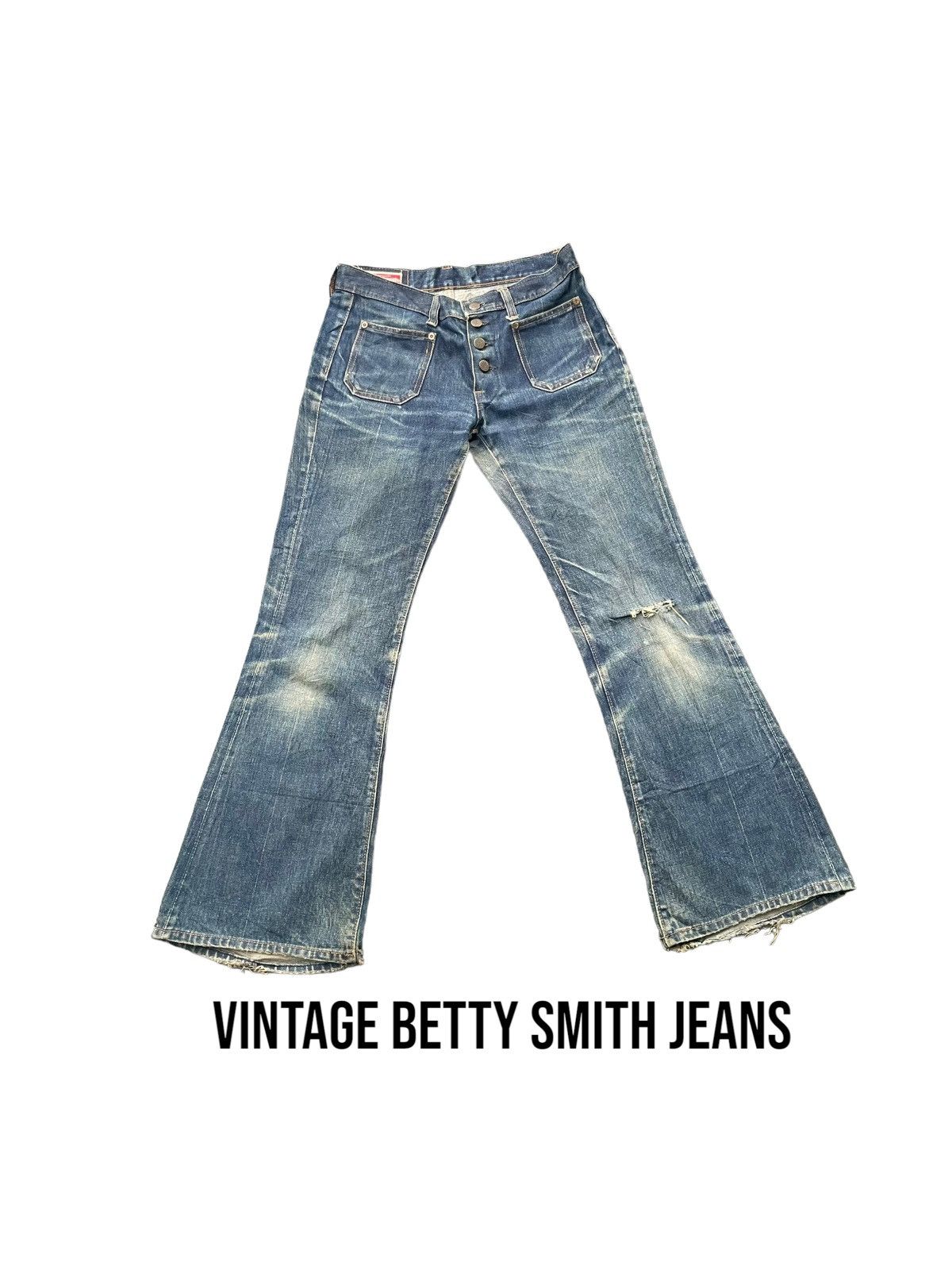 Japanese Brand × Vintage Vintage Betty Smith Sanforized Distresed Jeans Size 32" / US 10 / IT 46 - 1 Thumbnail