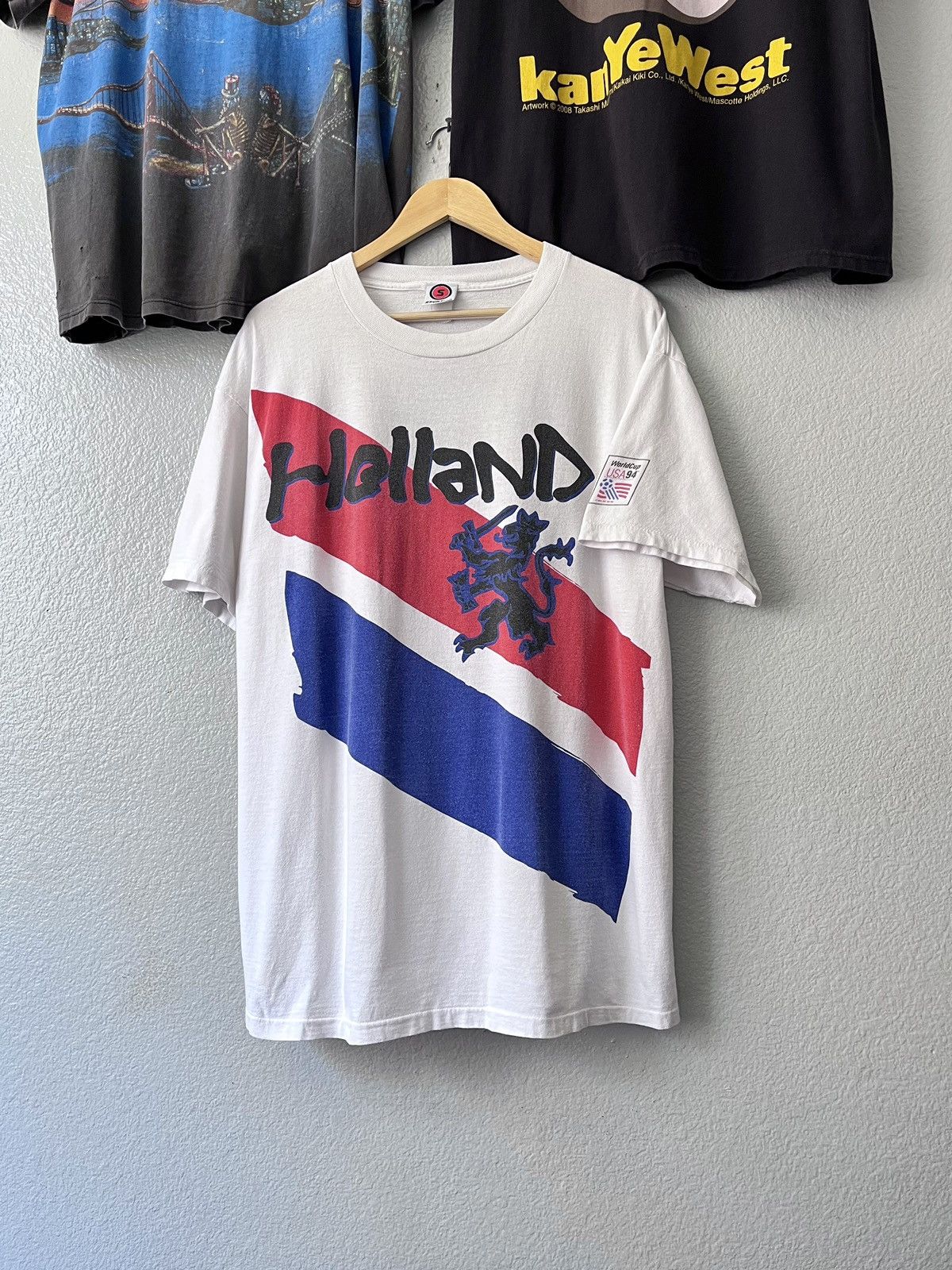 Vintage World Cup 1994 Holland All Over Print Tee Shirt