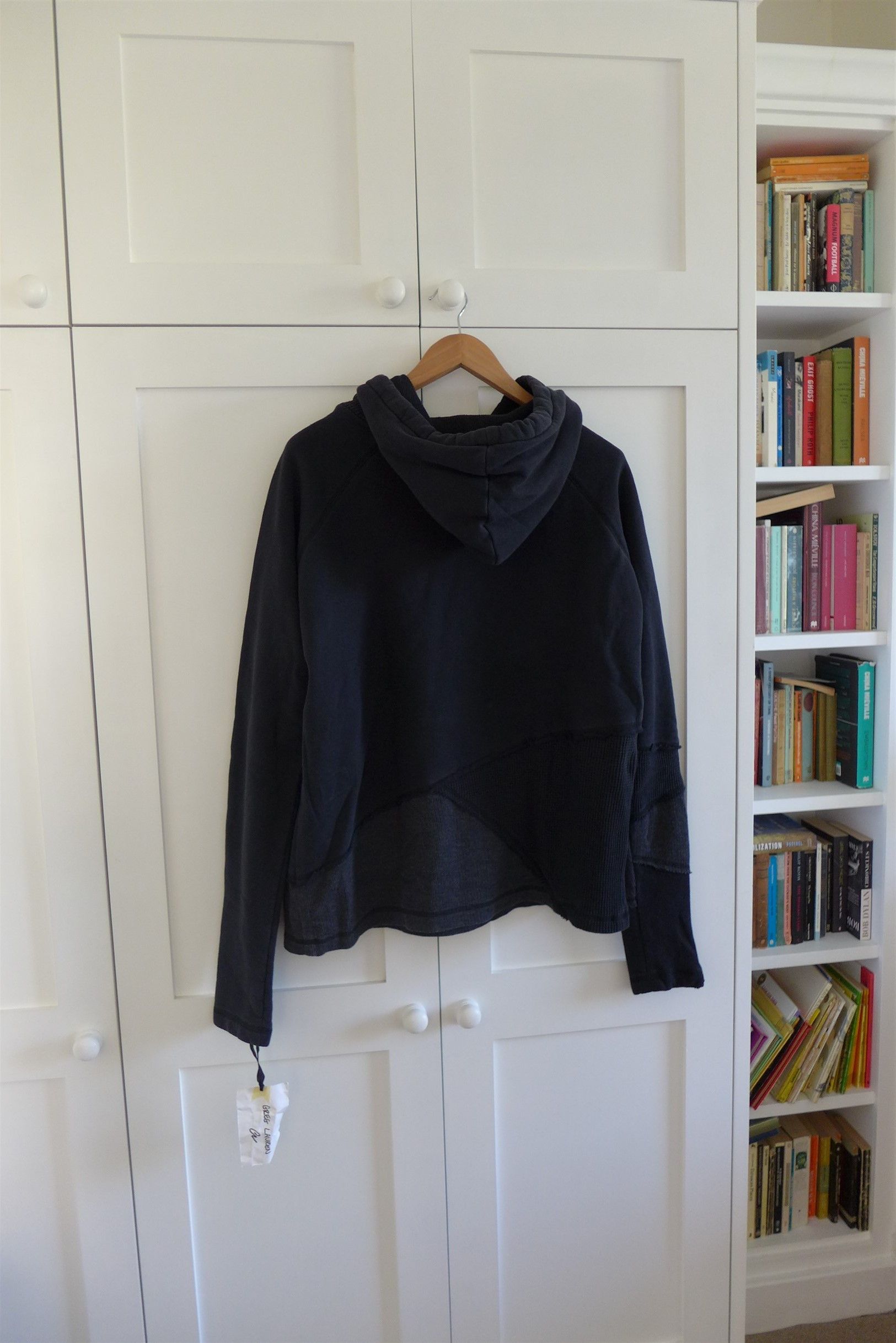 Greg Lauren Greg Lauren Oversized Black Fragmented Hoodie. Size US S / EU 44-46 / 1 - 5 Thumbnail