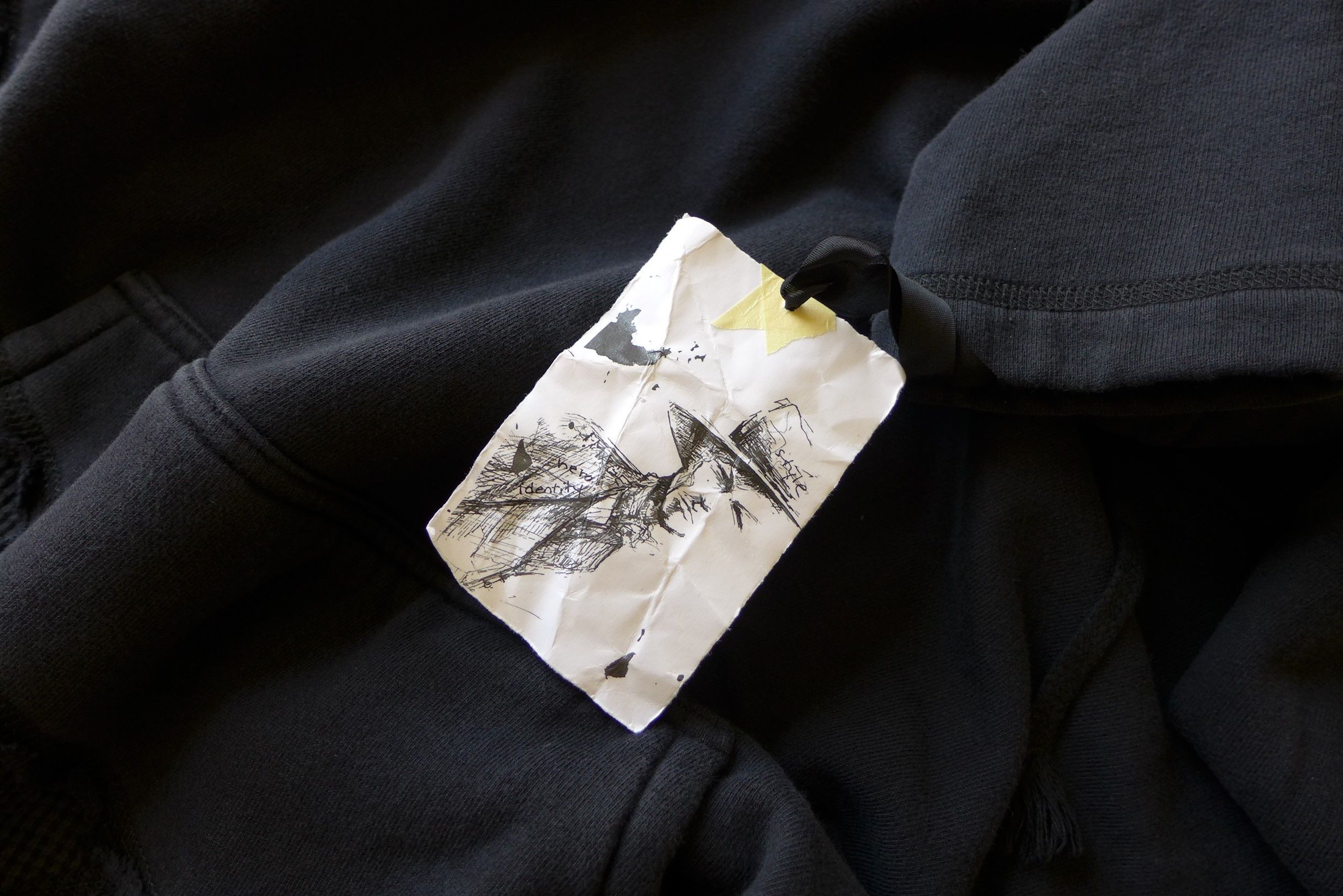 Greg Lauren Greg Lauren Oversized Black Fragmented Hoodie. Size US S / EU 44-46 / 1 - 9 Thumbnail