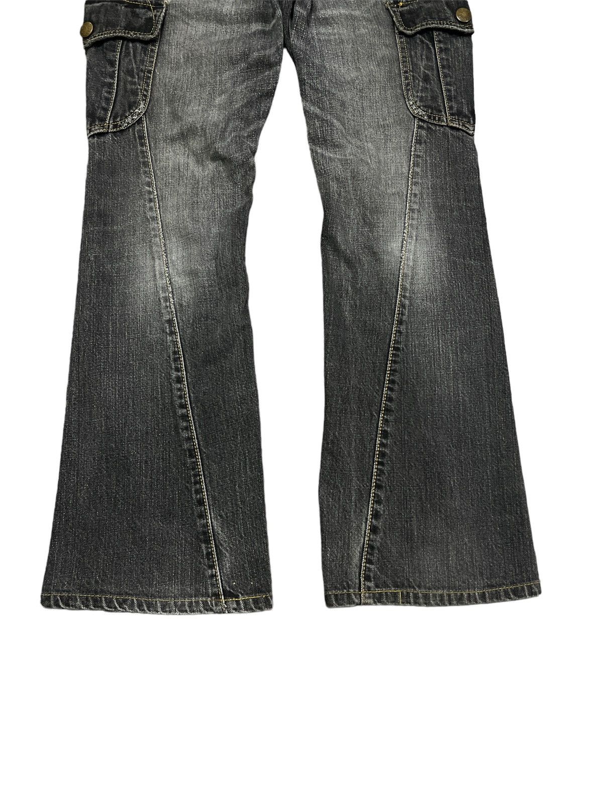 If Six Was Nine FLARED💥LEE RIDERS CARGO TWIST DENIM PANT Size US 29 - 4 Thumbnail