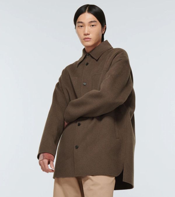 Acne Studios Acne Studios Oversized Domen Jacket - Fox Grey Wool Size US M / EU 48-50 / 2 - 1 Thumbnail