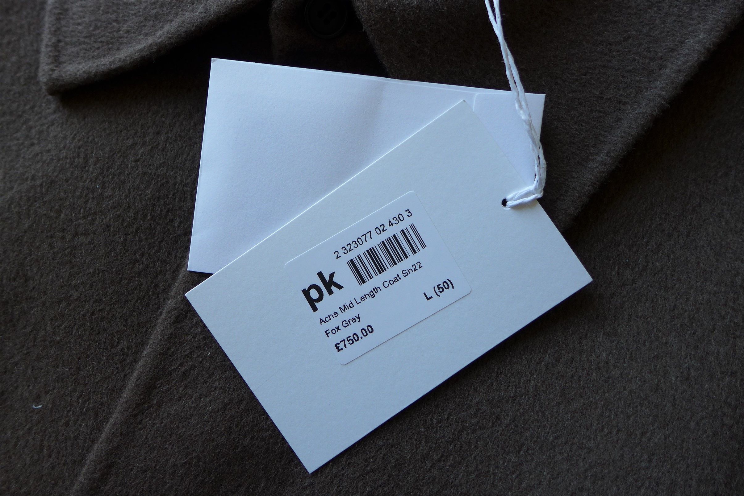 Acne Studios Acne Studios Oversized Domen Jacket - Fox Grey Wool Size US M / EU 48-50 / 2 - 9 Thumbnail