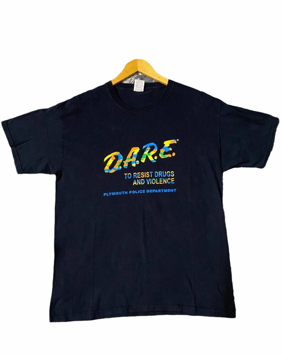 D.A.R.E VINTAGE D.A.R.E TEE PLYMOUTH POLICE DEPARTMENT Size US L / EU 52-54 / 3 - 1 Thumbnail