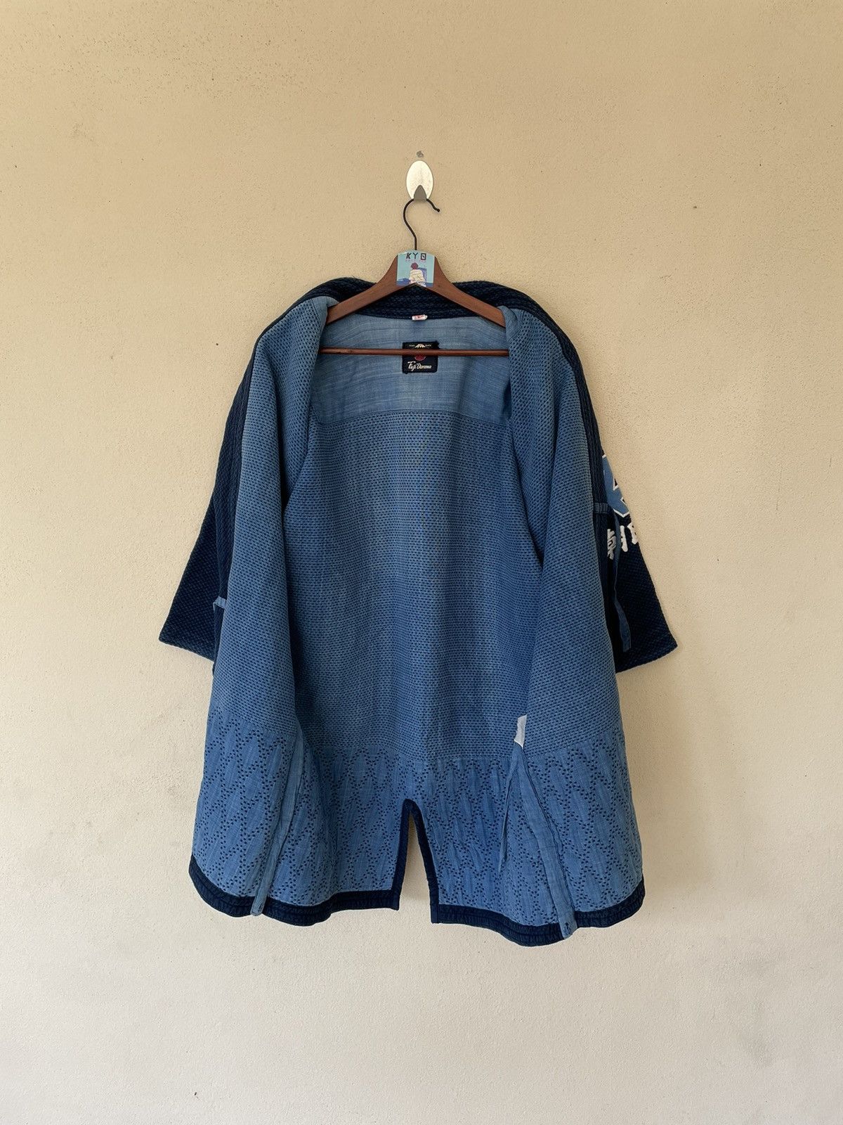 Indigo × Japanese Brand VINTAGE JAPANESE NORAGI KIMONO Size US L / EU 52-54 / 3 - 7 Thumbnail