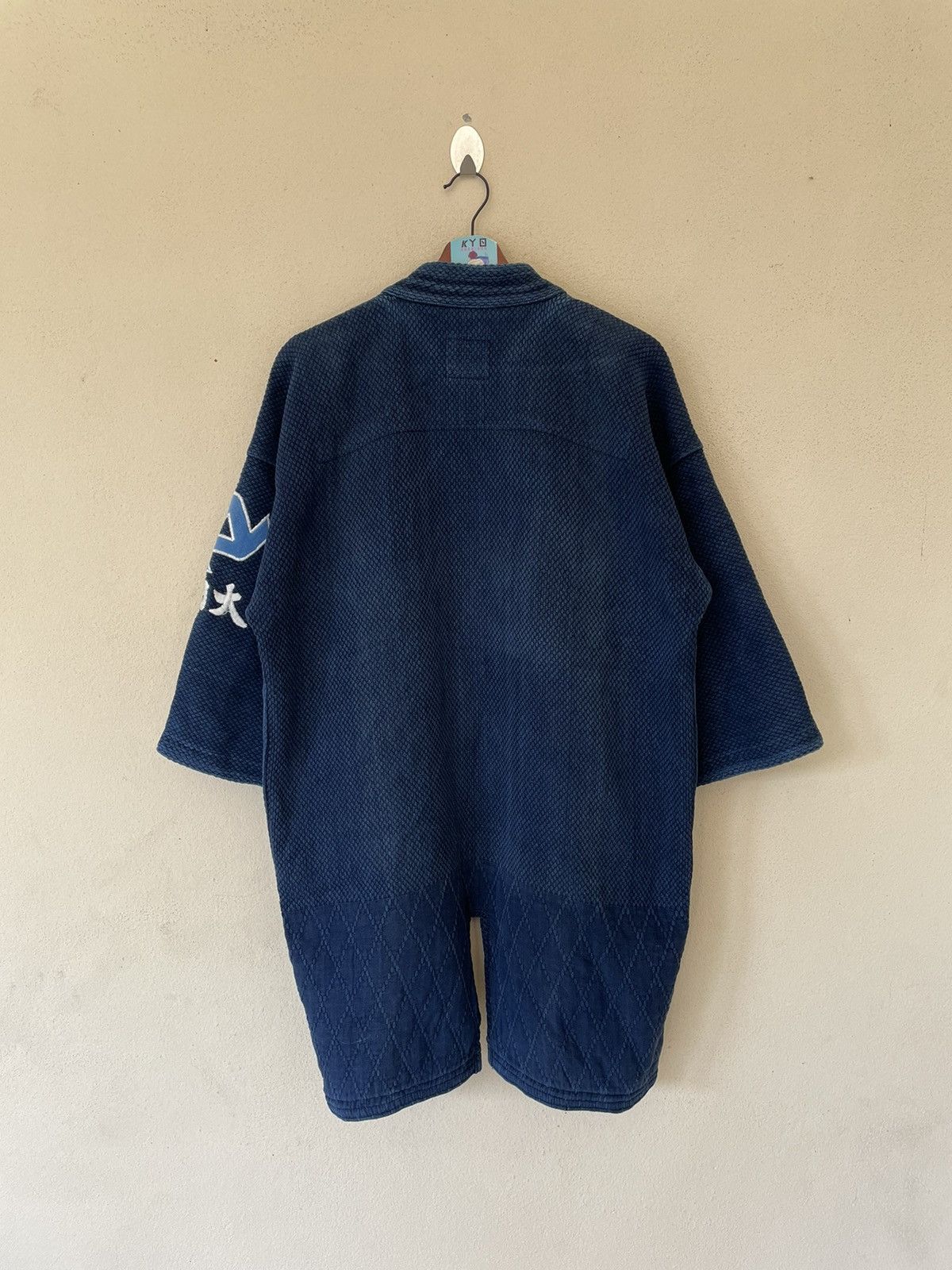 Indigo × Japanese Brand VINTAGE JAPANESE NORAGI KIMONO Size US L / EU 52-54 / 3 - 8 Thumbnail