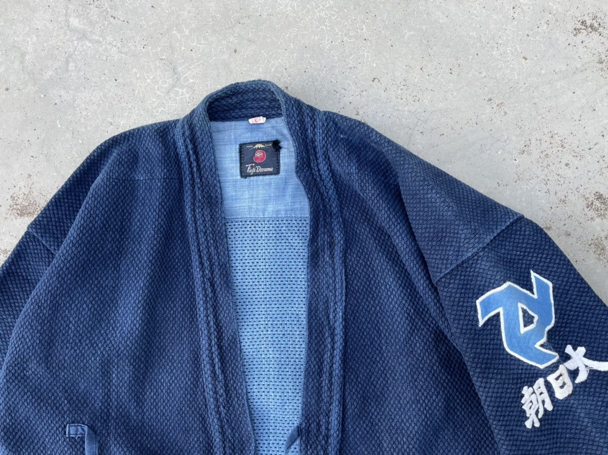 Indigo × Japanese Brand VINTAGE JAPANESE NORAGI KIMONO Size US L / EU 52-54 / 3 - 3 Thumbnail