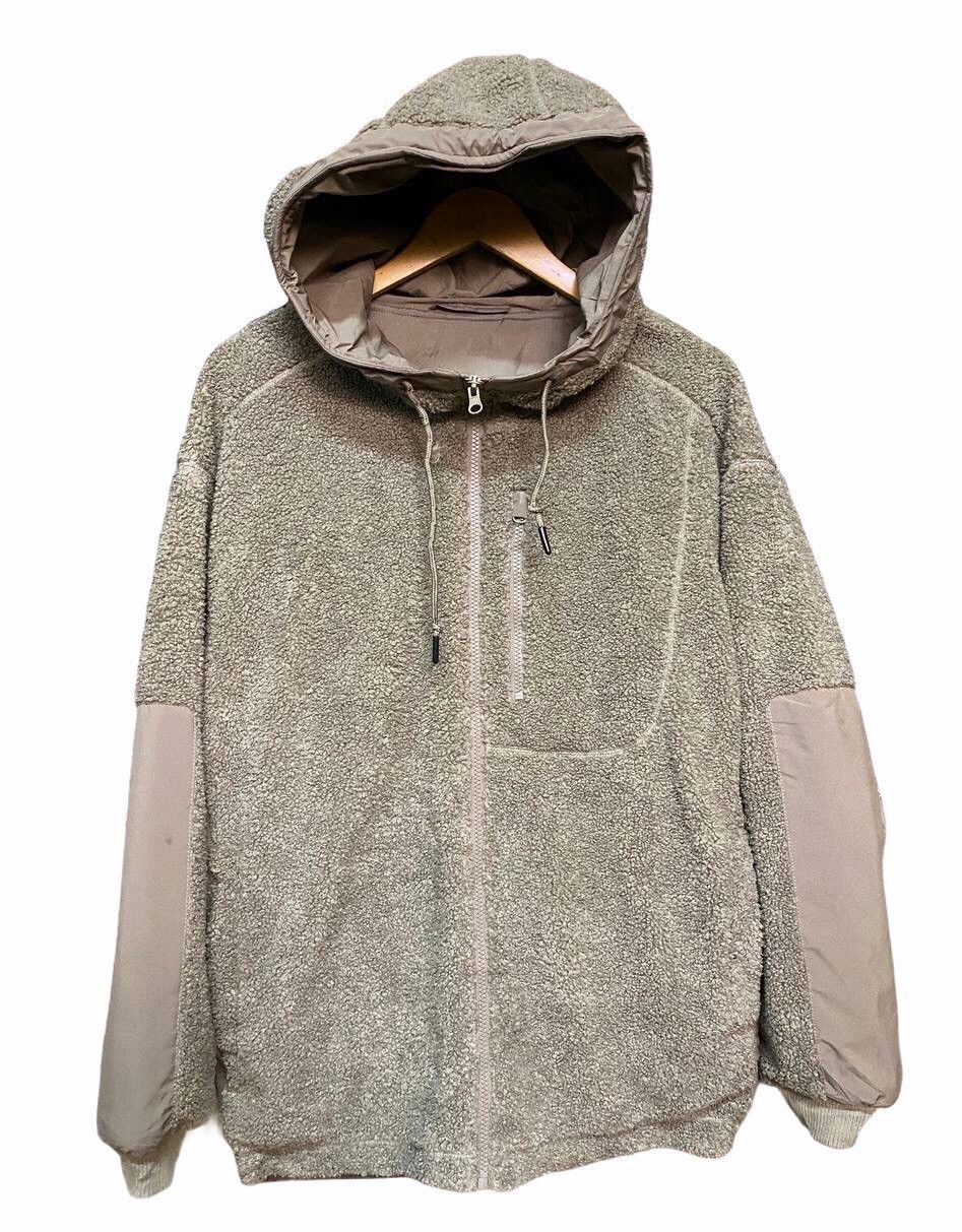 Japanese Brand GU WOOL BLEND SHERPA FLEECE HOODED JACKET Size US L / EU 52-54 / 3 - 1 Thumbnail