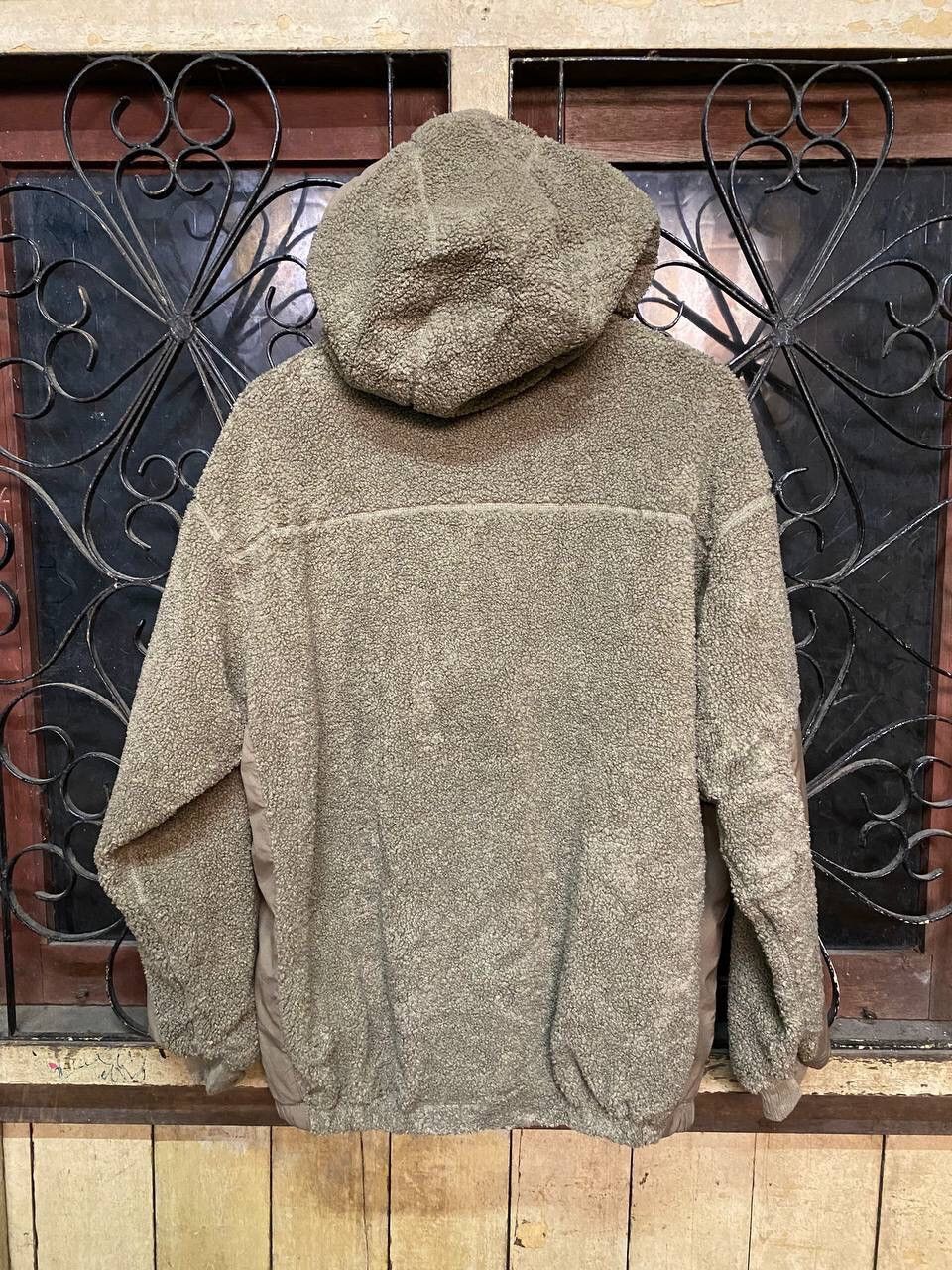 Japanese Brand GU WOOL BLEND SHERPA FLEECE HOODED JACKET Size US L / EU 52-54 / 3 - 6 Thumbnail