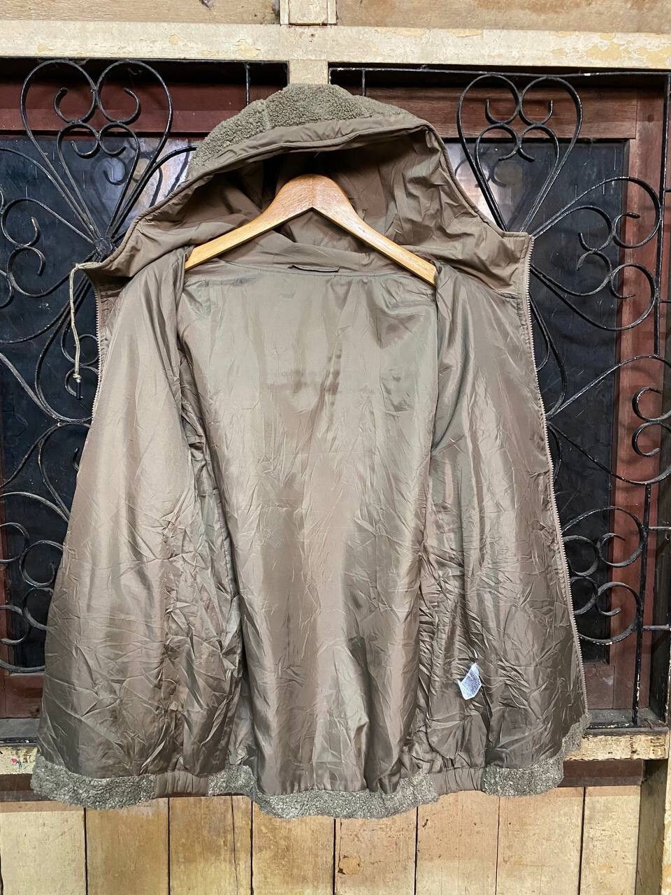 Japanese Brand GU WOOL BLEND SHERPA FLEECE HOODED JACKET Size US L / EU 52-54 / 3 - 7 Thumbnail