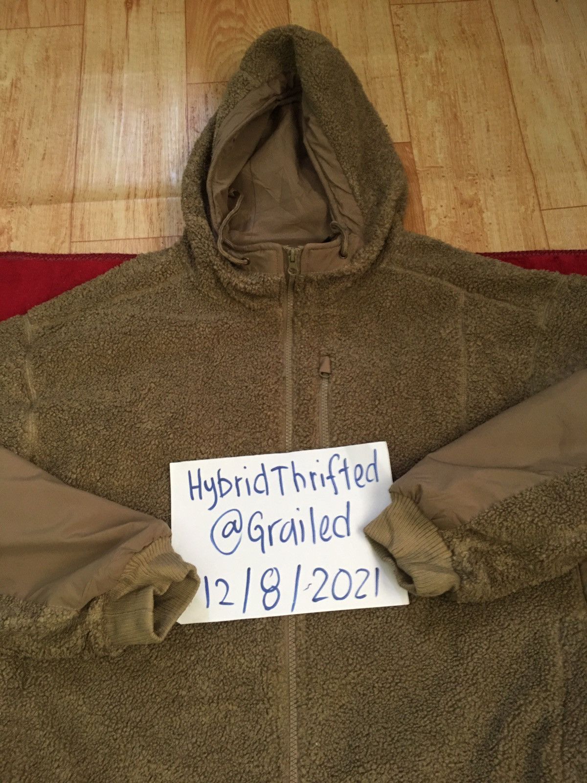 Japanese Brand GU WOOL BLEND SHERPA FLEECE HOODED JACKET Size US L / EU 52-54 / 3 - 12 Thumbnail