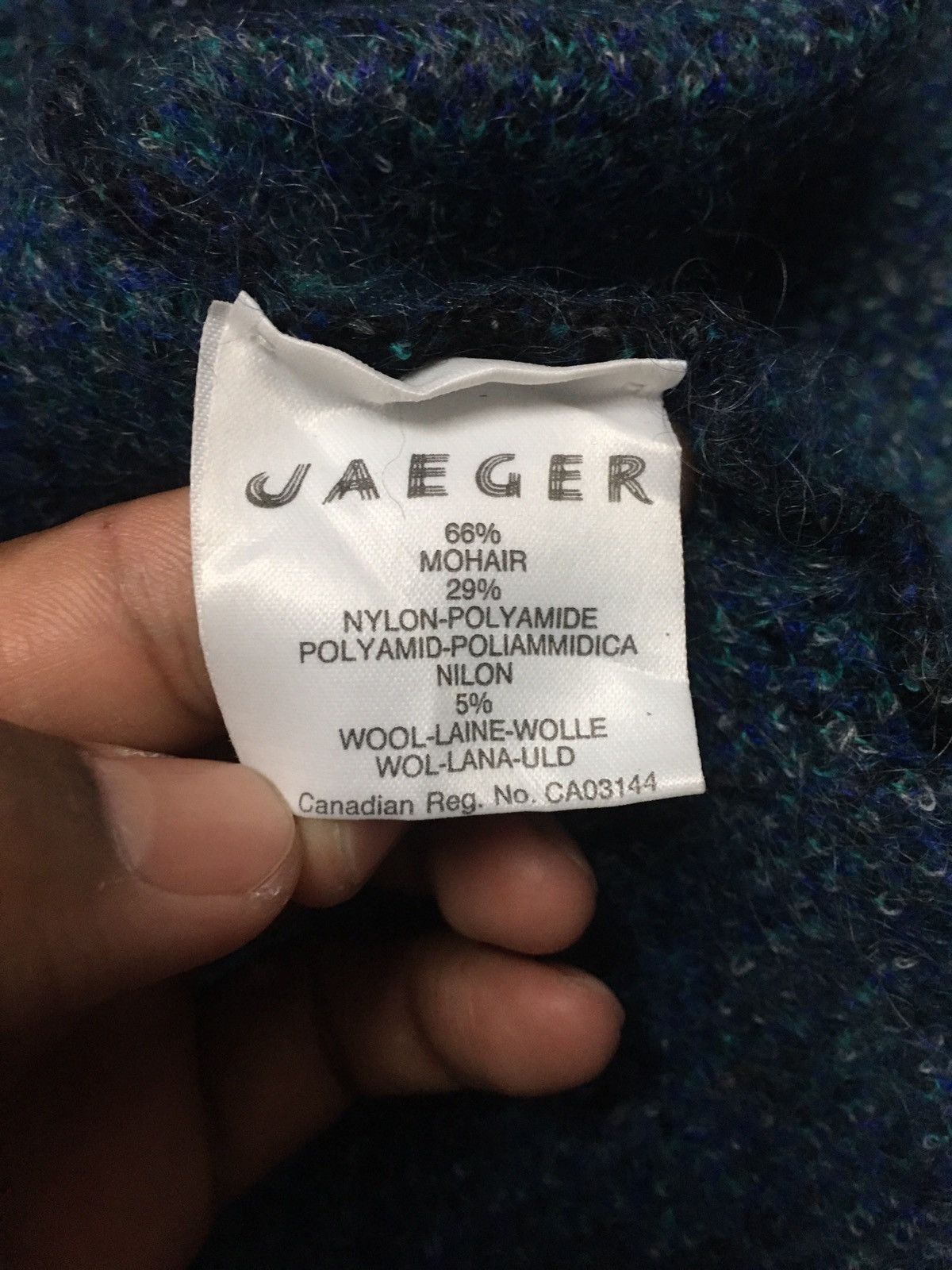 Jaeger JAEGER MOHAIR CARDIGAN Size US L / EU 52-54 / 3 - 16 Thumbnail
