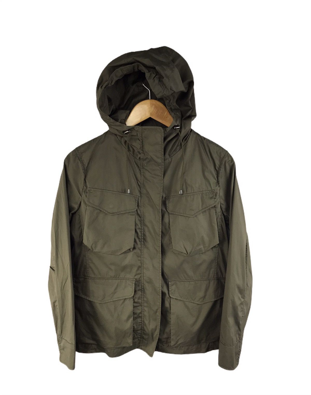 image of Archival Clothing x Jil Sander J+ Jil Sander Uniqlo Military M65 Parka in Army Green (Size Small)