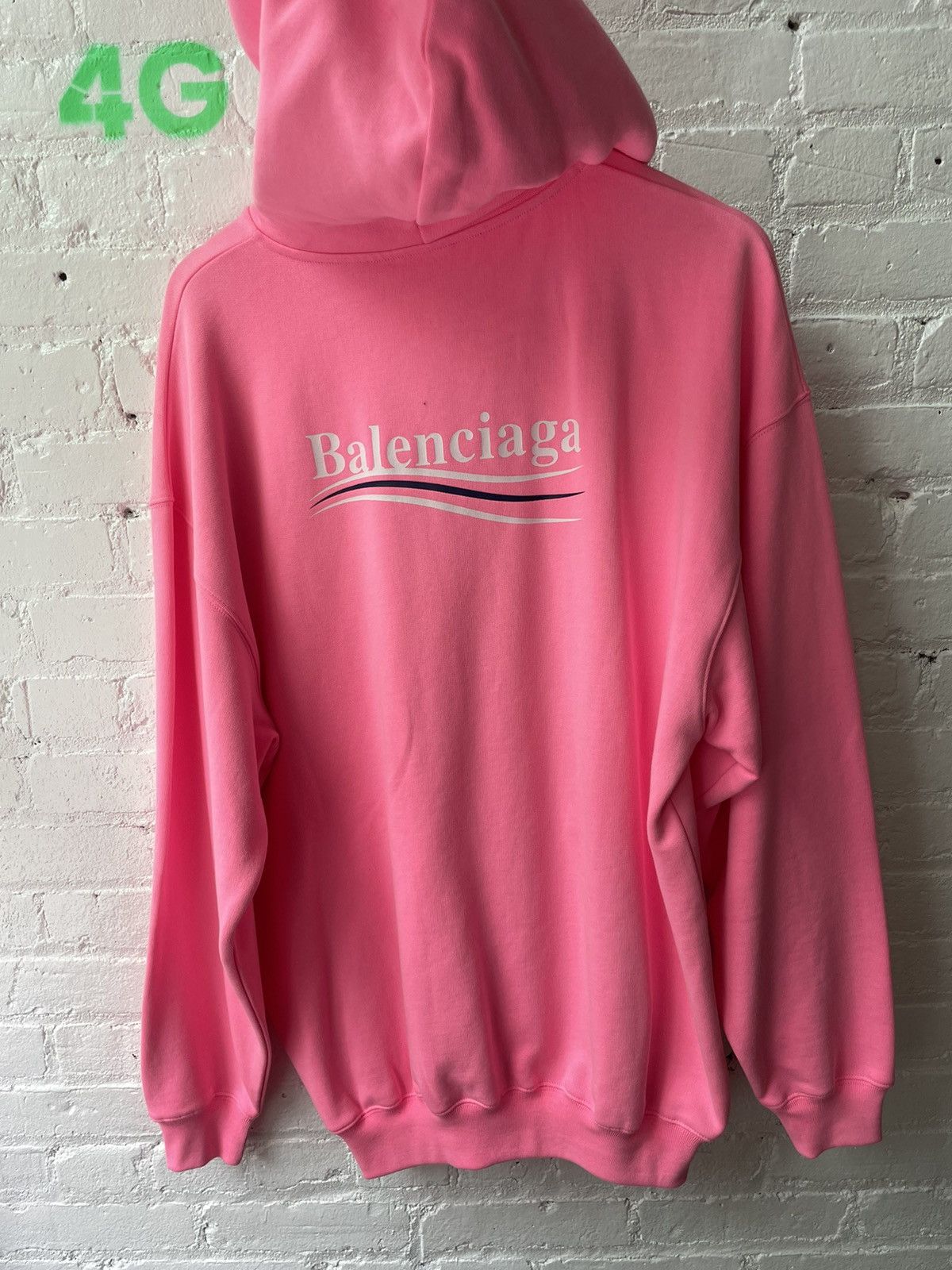 Balenciaga Balenciaga pink logo hoodie Size US S / EU 44-46 / 1 - 3 Thumbnail
