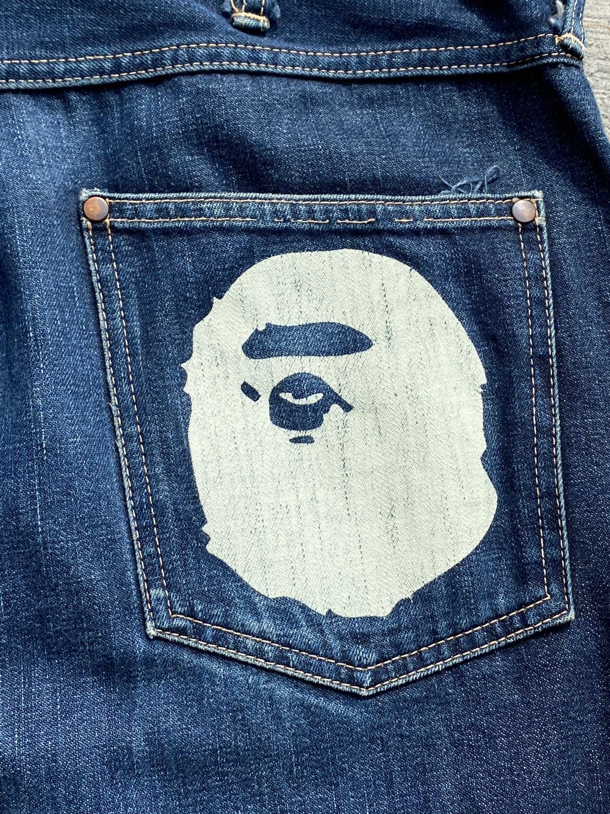 Bape Ape Head Denim Size US 34 / EU 50 - 8 Thumbnail