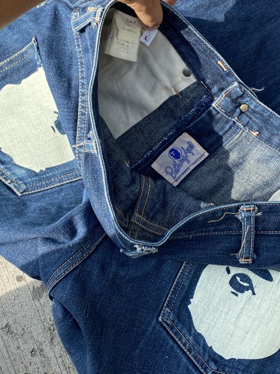 Bape Ape Head Denim Size US 34 / EU 50 - 10 Thumbnail