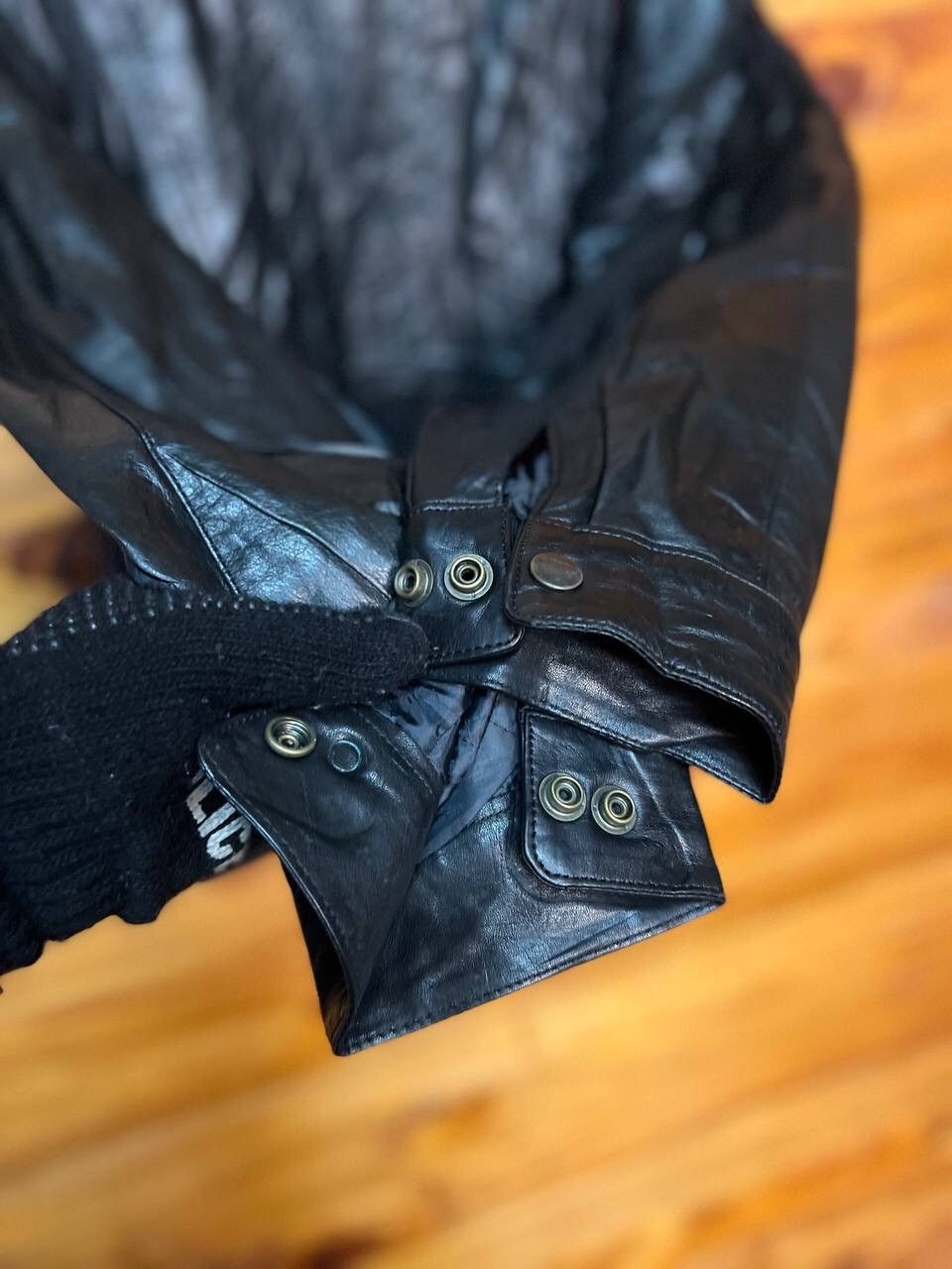 Leather VINTAGE ZIP UP LEATHER JACKET Size US L / EU 52-54 / 3 - 10 Thumbnail