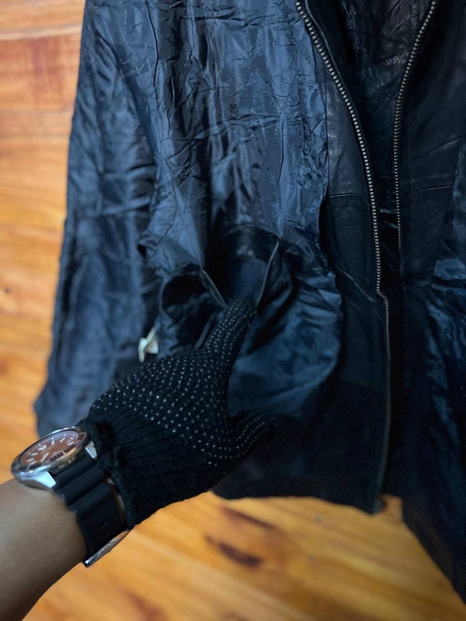 Leather VINTAGE ZIP UP LEATHER JACKET Size US L / EU 52-54 / 3 - 13 Thumbnail