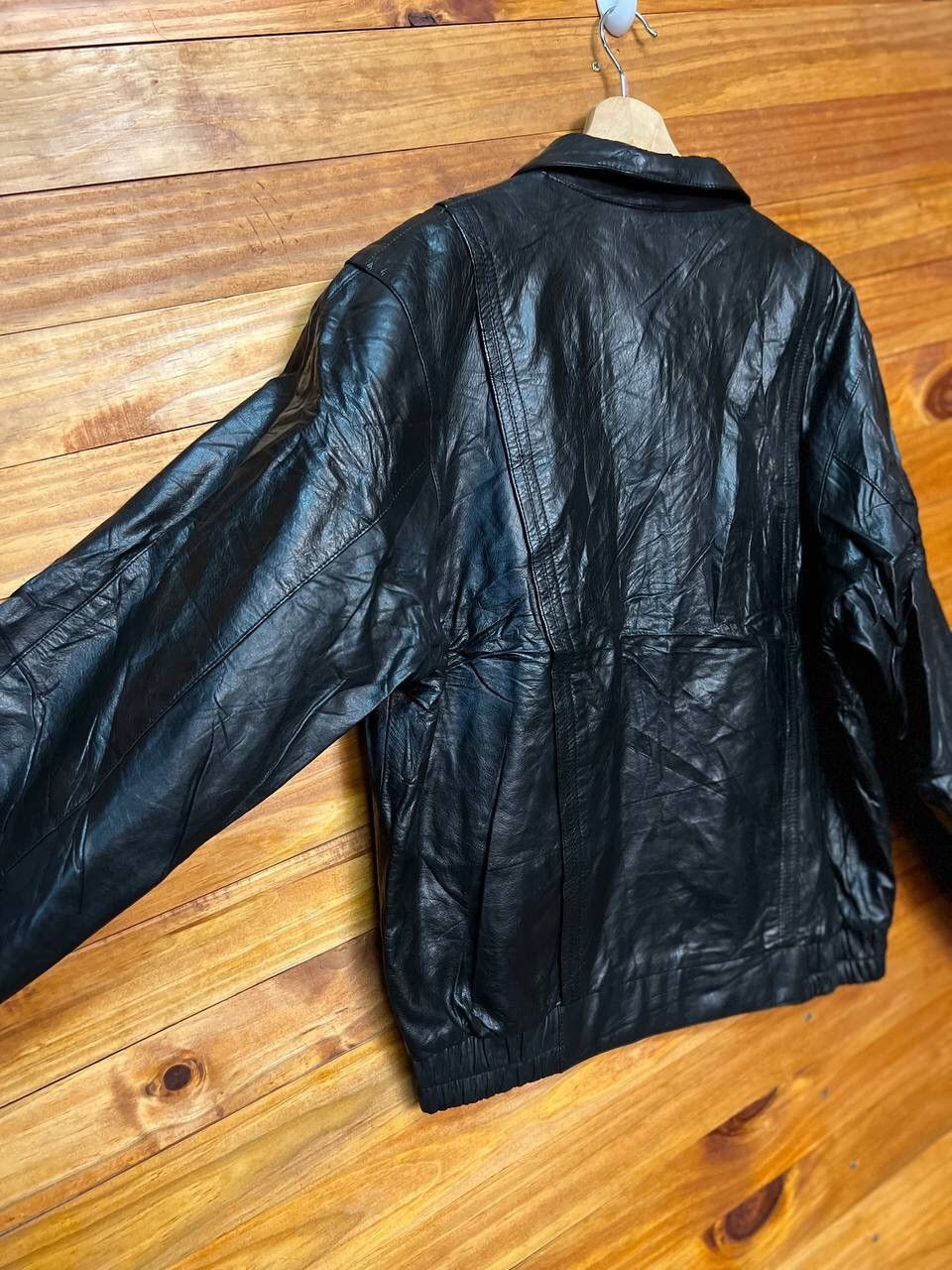 Leather VINTAGE ZIP UP LEATHER JACKET Size US L / EU 52-54 / 3 - 9 Thumbnail