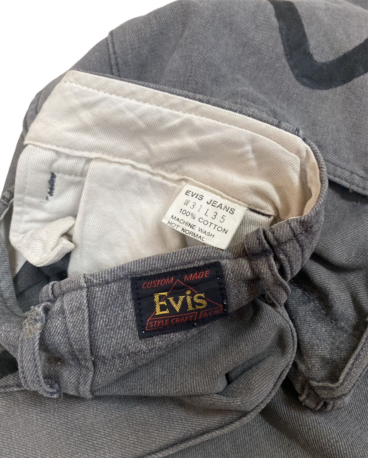 Evisu Vintage Evis Jeans Japan Loose Distressed denim Size US 32 / EU 48 - 3 Thumbnail