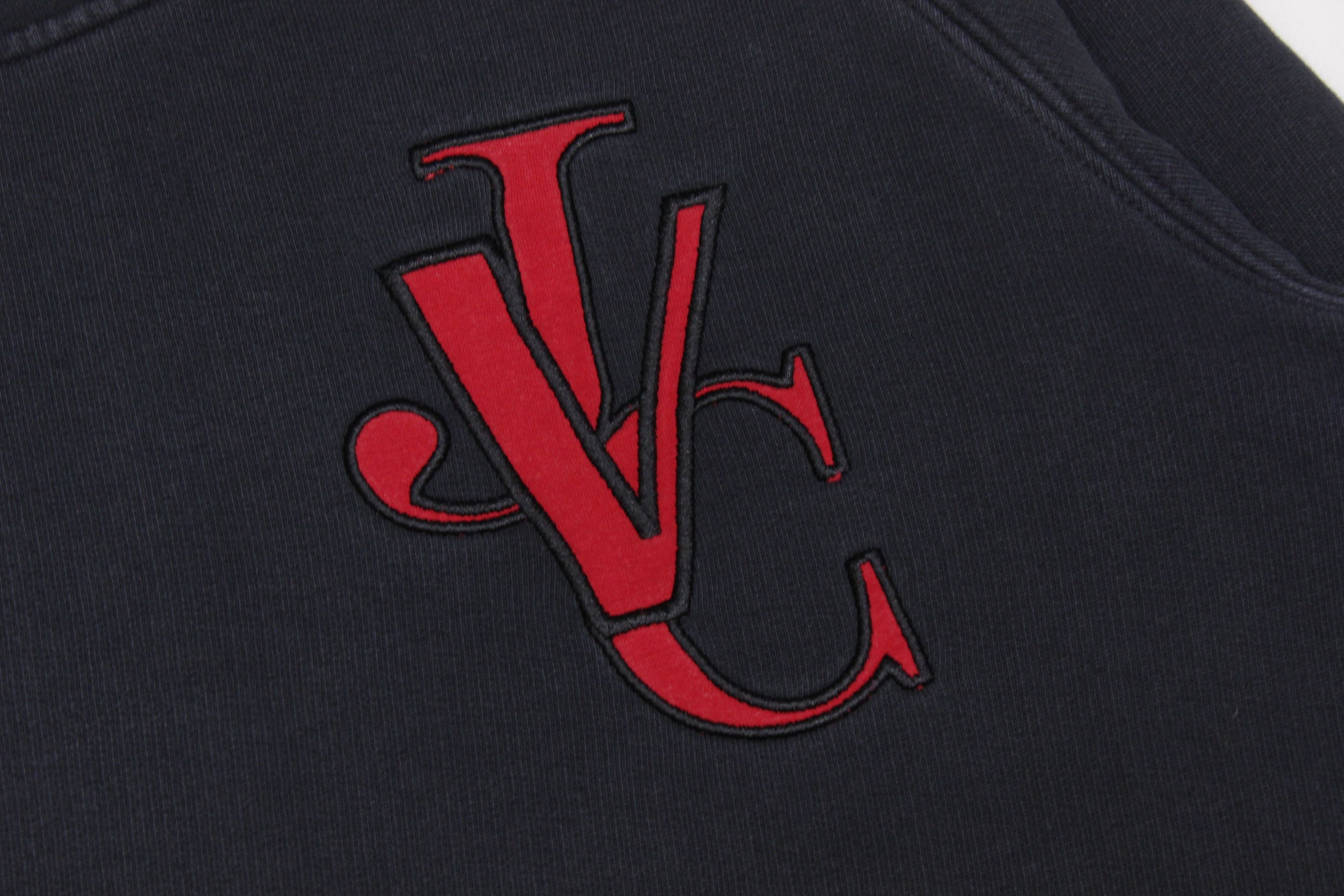 Versace 90S VJC Embroidered Big Logo Sun Faded Sweatshirt Vintage Size US XL / EU 56 / 4 - 4 Thumbnail