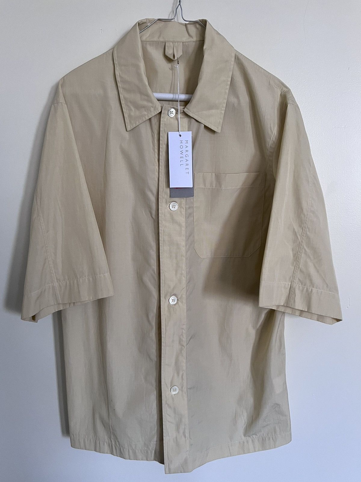 Margaret Howell Mainline end-on-end pale yellow shirt, M, made in UK Size US M / EU 48-50 / 2 - 1 Thumbnail