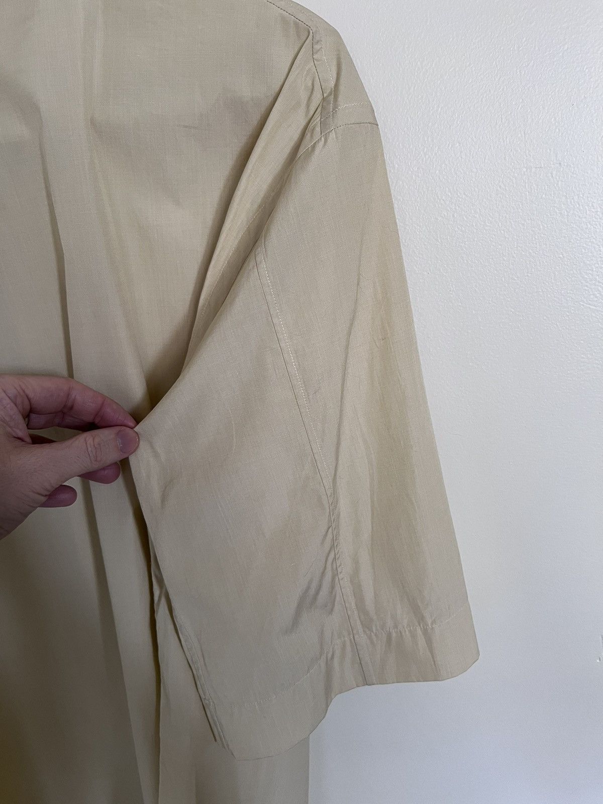 Margaret Howell Mainline end-on-end pale yellow shirt, M, made in UK Size US M / EU 48-50 / 2 - 5 Thumbnail