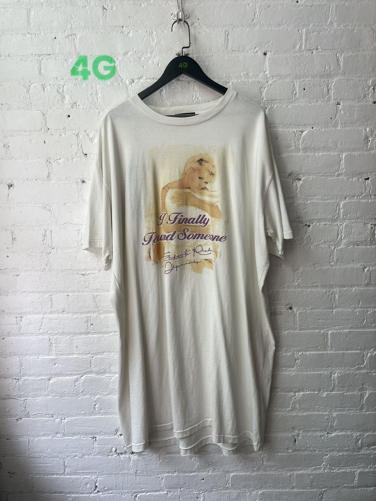 image of Enfants Riches Deprimes Erd Finally Found Oversized Pajama Shrt in White, Men's (Size Small)
