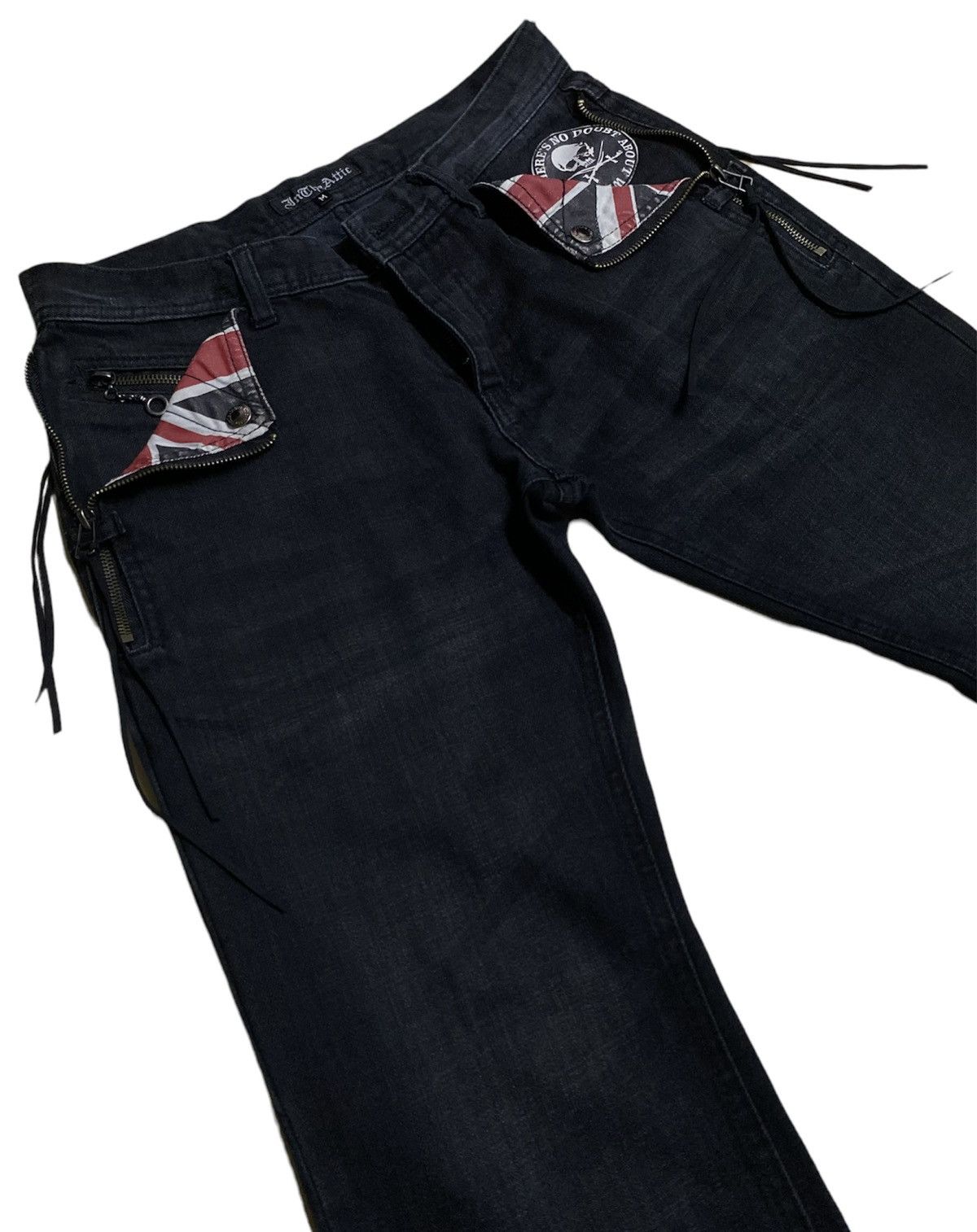 In The Attic × Rockstar Games In The Attic Rock Of Darkness Zipper Denim Size US 30 / EU 46 - 7 Thumbnail