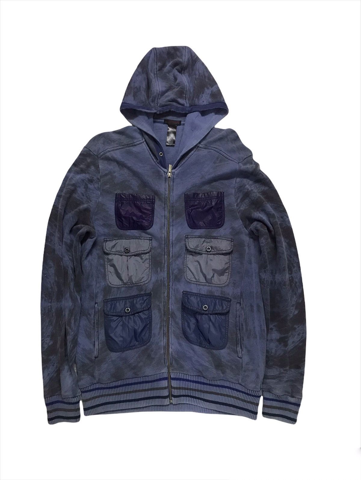 image of Custo Barcelona x Voodoo Tactical custo Bercelona Bleach Multi Pocket Hoodie, Women's (Size Large)
