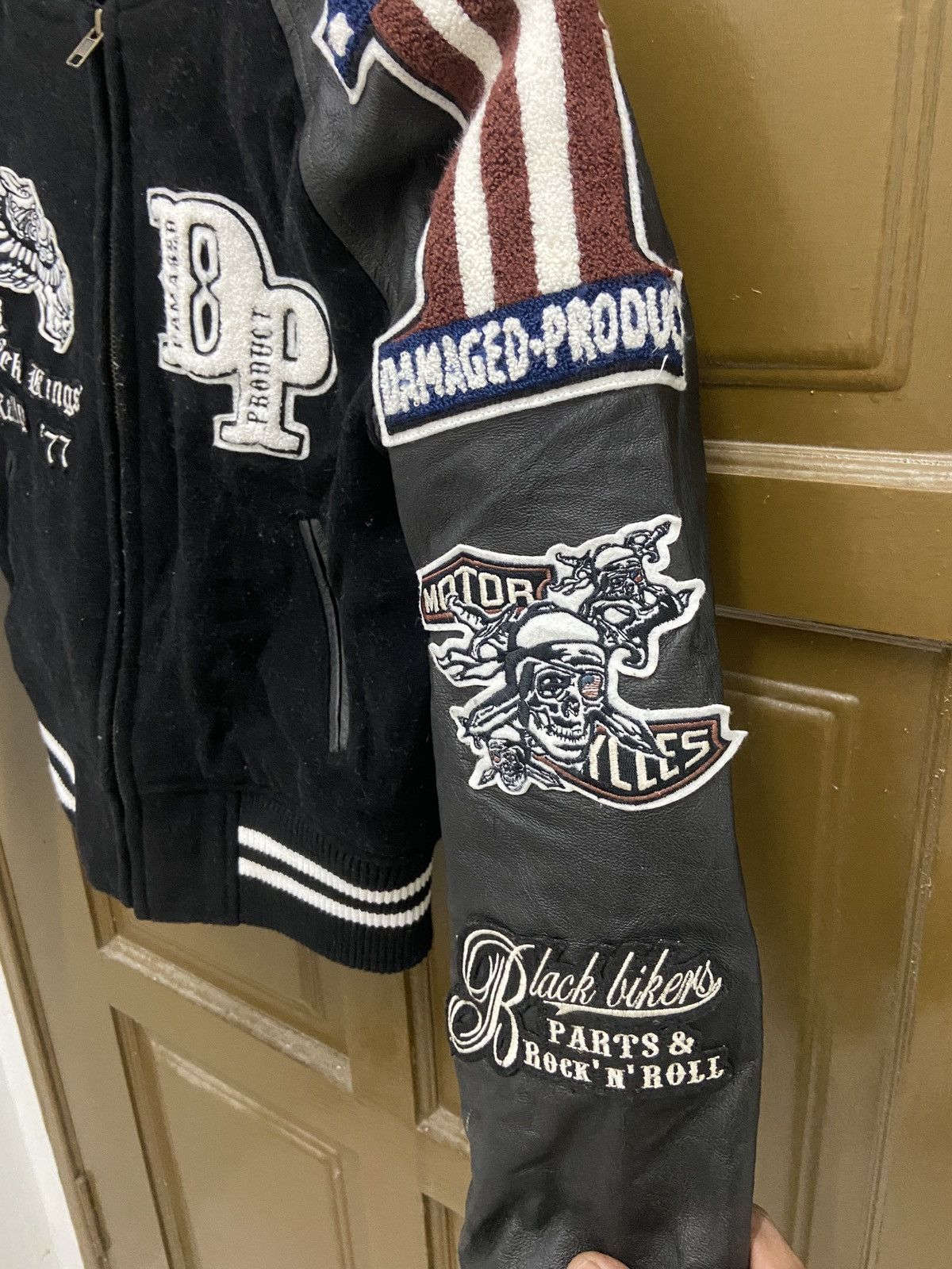 Japanese Brand Glad News New York Biker Bomber Varsity Jacket Size US S / EU 44-46 / 1 - 5 Thumbnail
