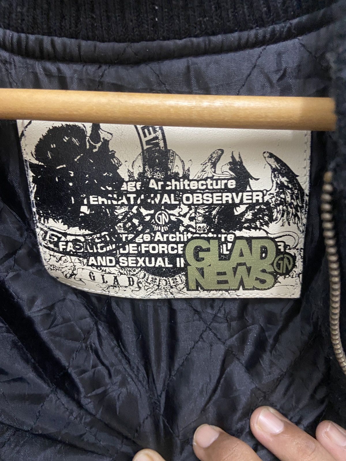 Japanese Brand Glad News New York Biker Bomber Varsity Jacket Size US S / EU 44-46 / 1 - 7 Thumbnail