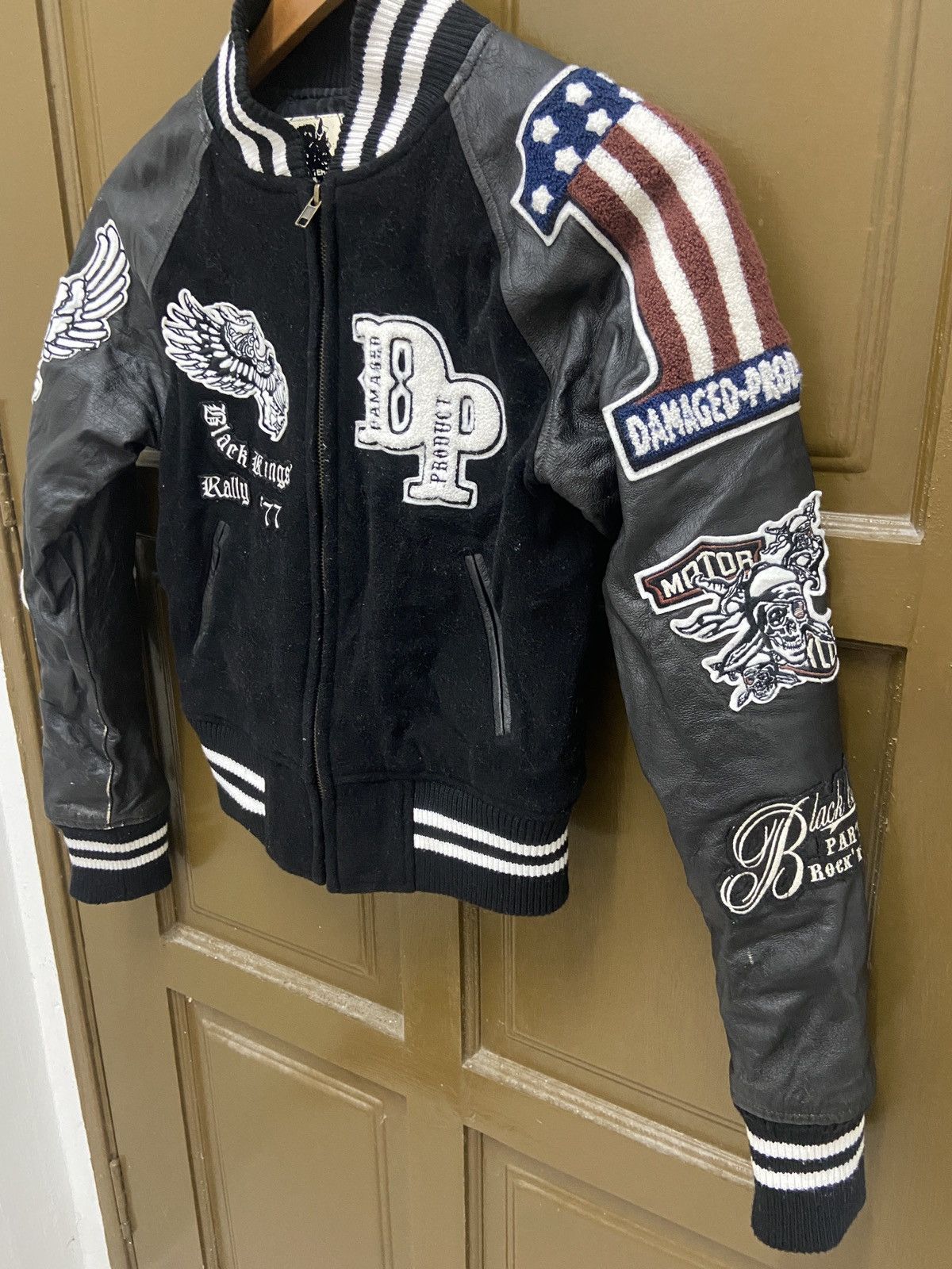 Japanese Brand Glad News New York Biker Bomber Varsity Jacket Size US S / EU 44-46 / 1 - 3 Thumbnail