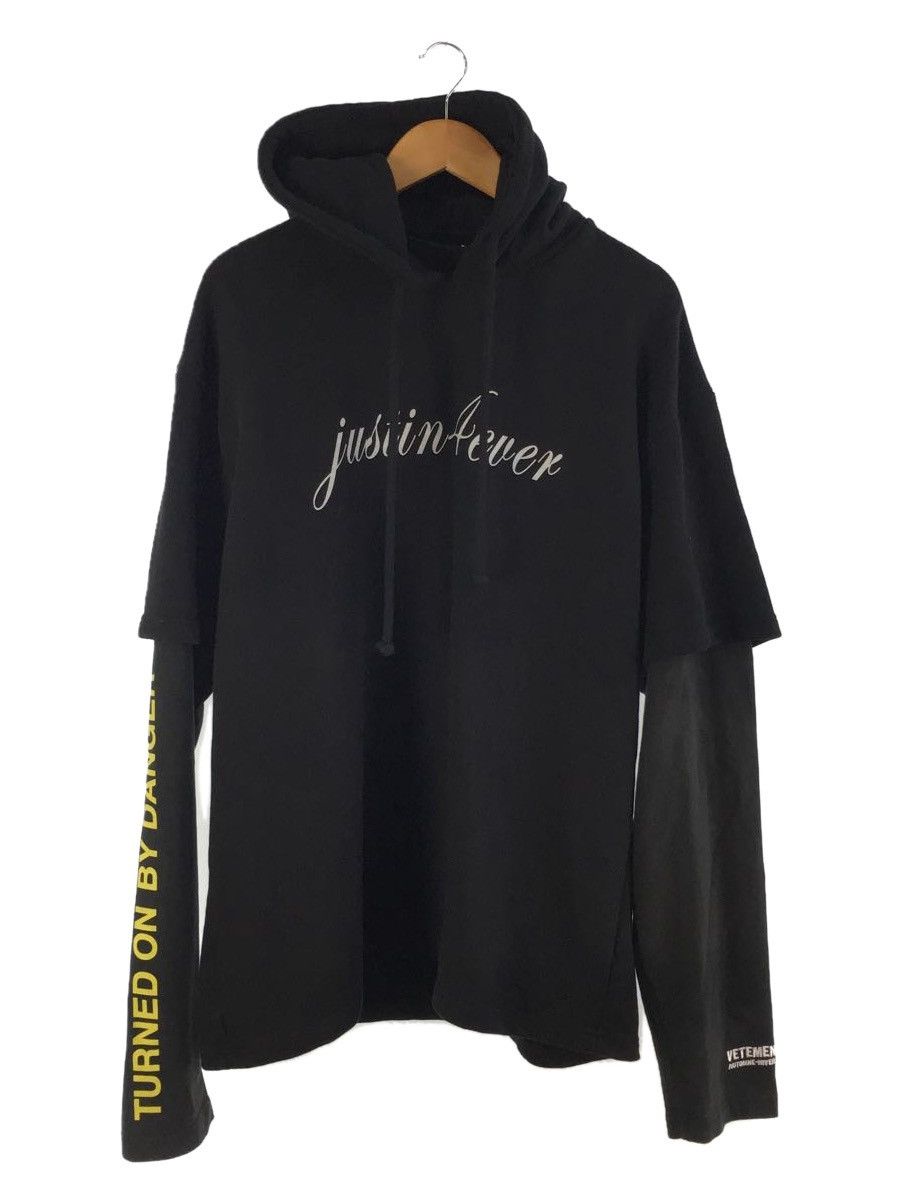 ファッションVETEMENTS 2017 17aw justin 4 ever hoodie