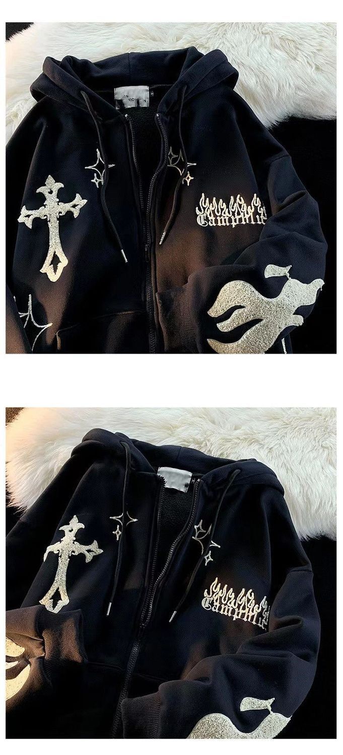 Japanese Brand Embroidered Cardigan Hoodies Size US XXL / EU 58 / 5 - 5 Thumbnail