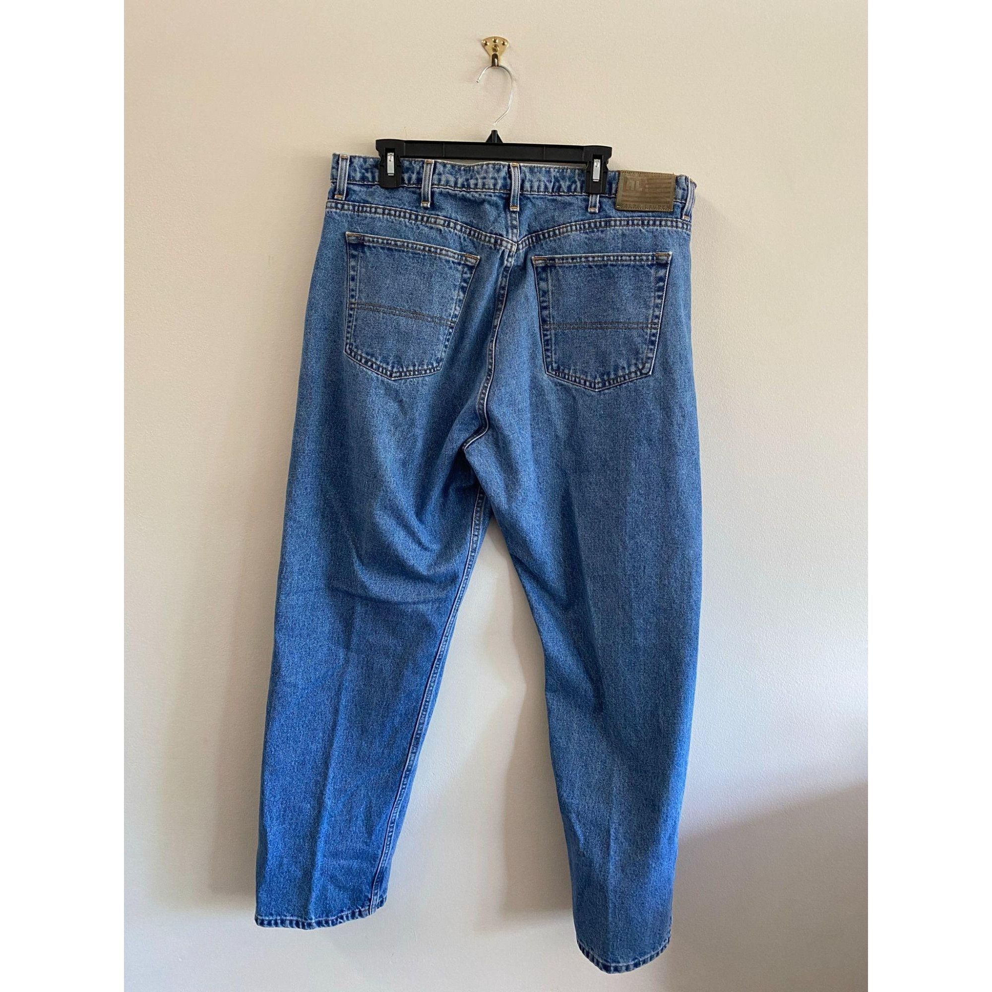Polo Ralph Lauren Vintage Y2K Baggy Ralph Lauren Relaxed Denim Jeans Pants Size US 40 / EU 56 - 4 Thumbnail