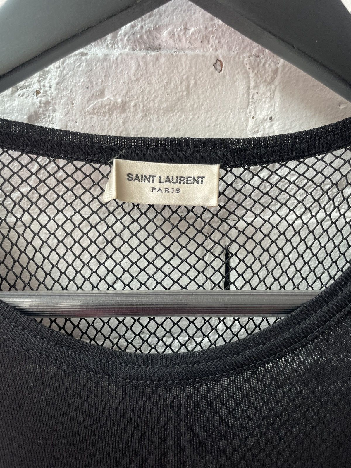 Hedi Slimane × Saint Laurent Paris Hedi slimane sample mesh tank top fw13 Size US M / EU 48-50 / 2 - 2 Thumbnail