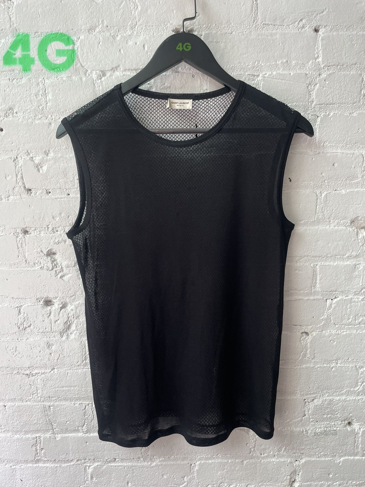 Hedi Slimane × Saint Laurent Paris Hedi slimane sample mesh tank top fw13 Size US M / EU 48-50 / 2 - 1 Thumbnail