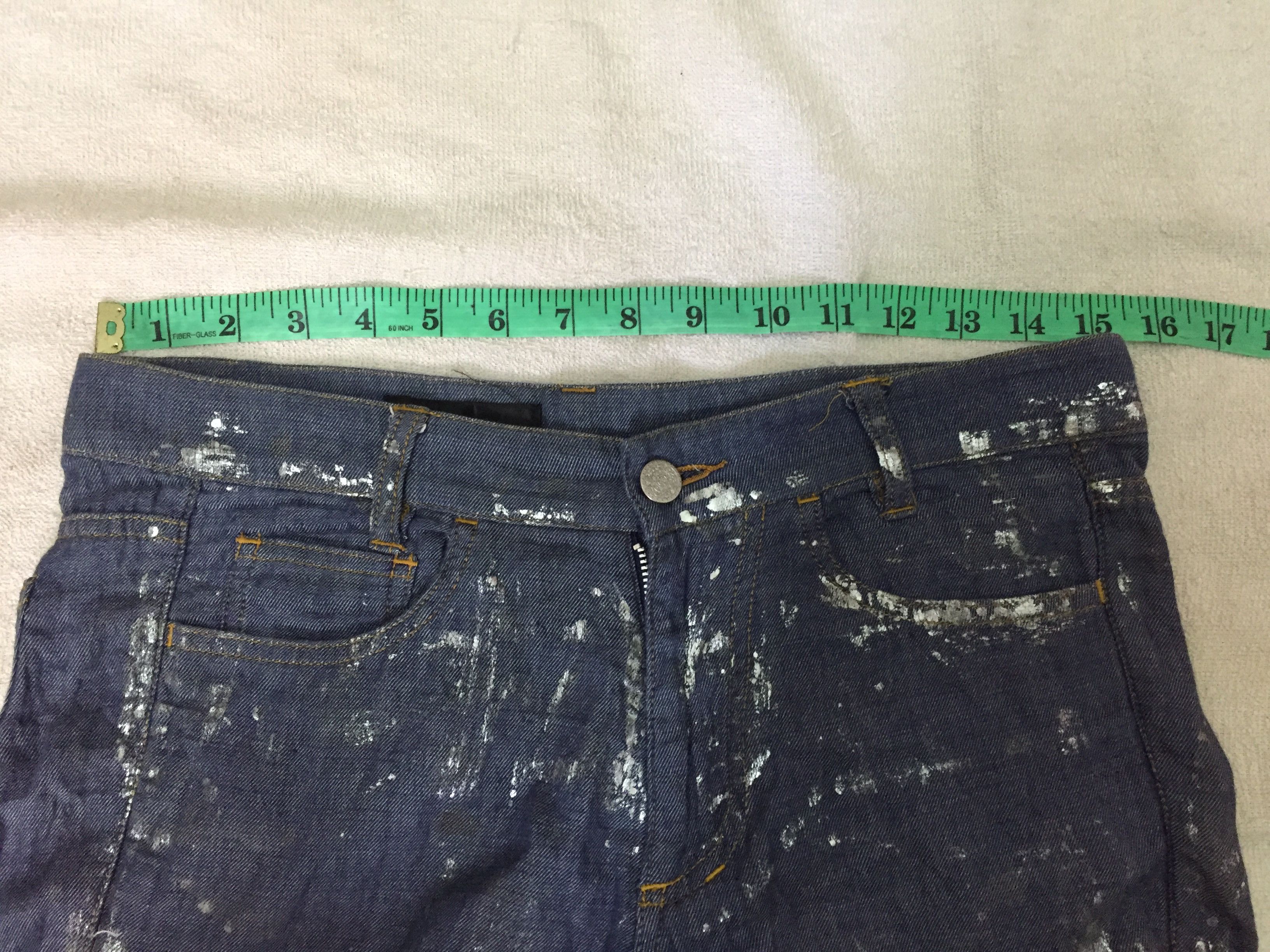 CABANE de ZUCCa × Issey Miyake × Japanese Brand silver paints patchwork pants Issey Miyake Size 30" / US 8 / IT 44 - 12 Thumbnail