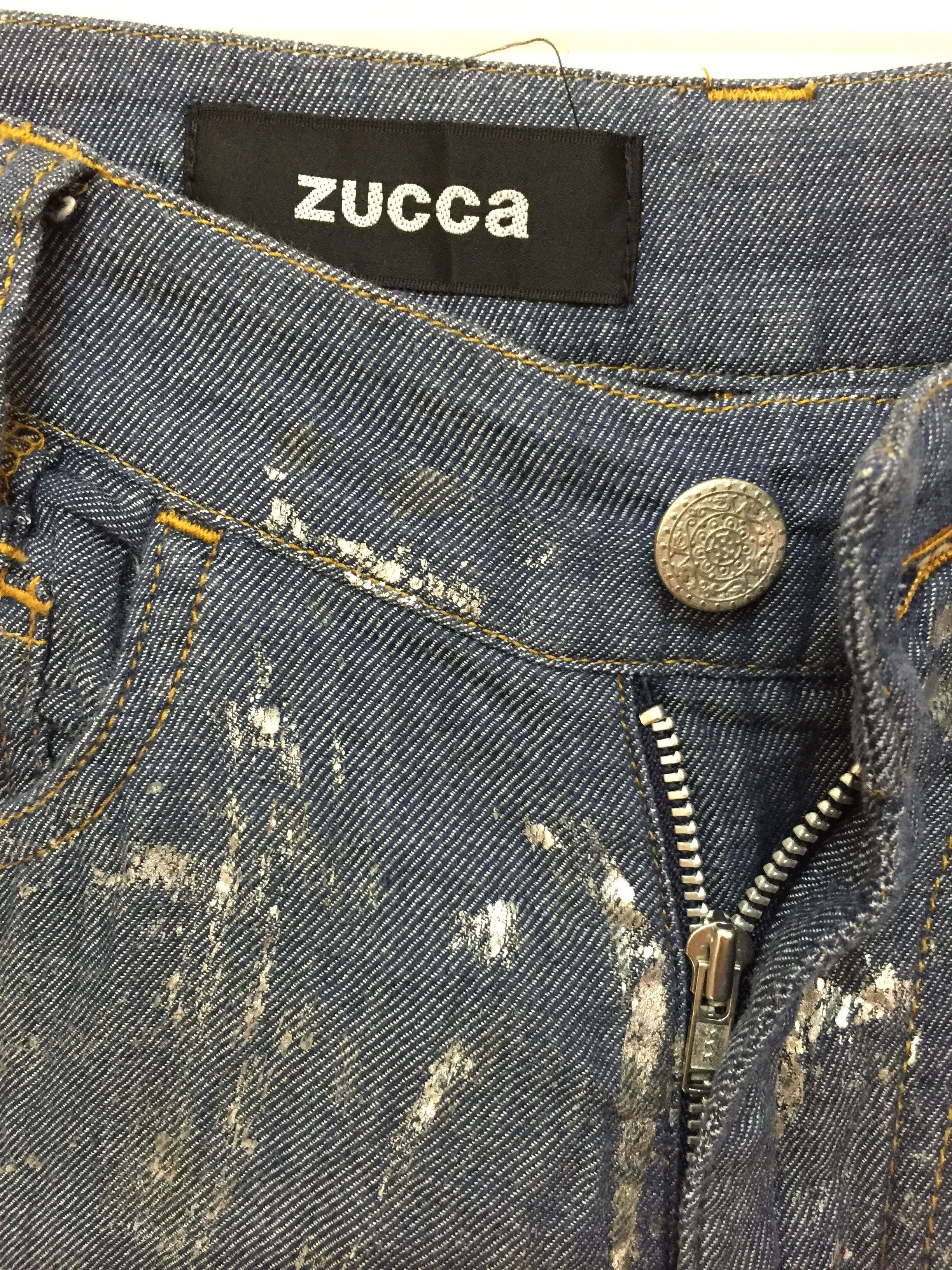 CABANE de ZUCCa × Issey Miyake × Japanese Brand silver paints patchwork pants Issey Miyake Size 30" / US 8 / IT 44 - 7 Thumbnail