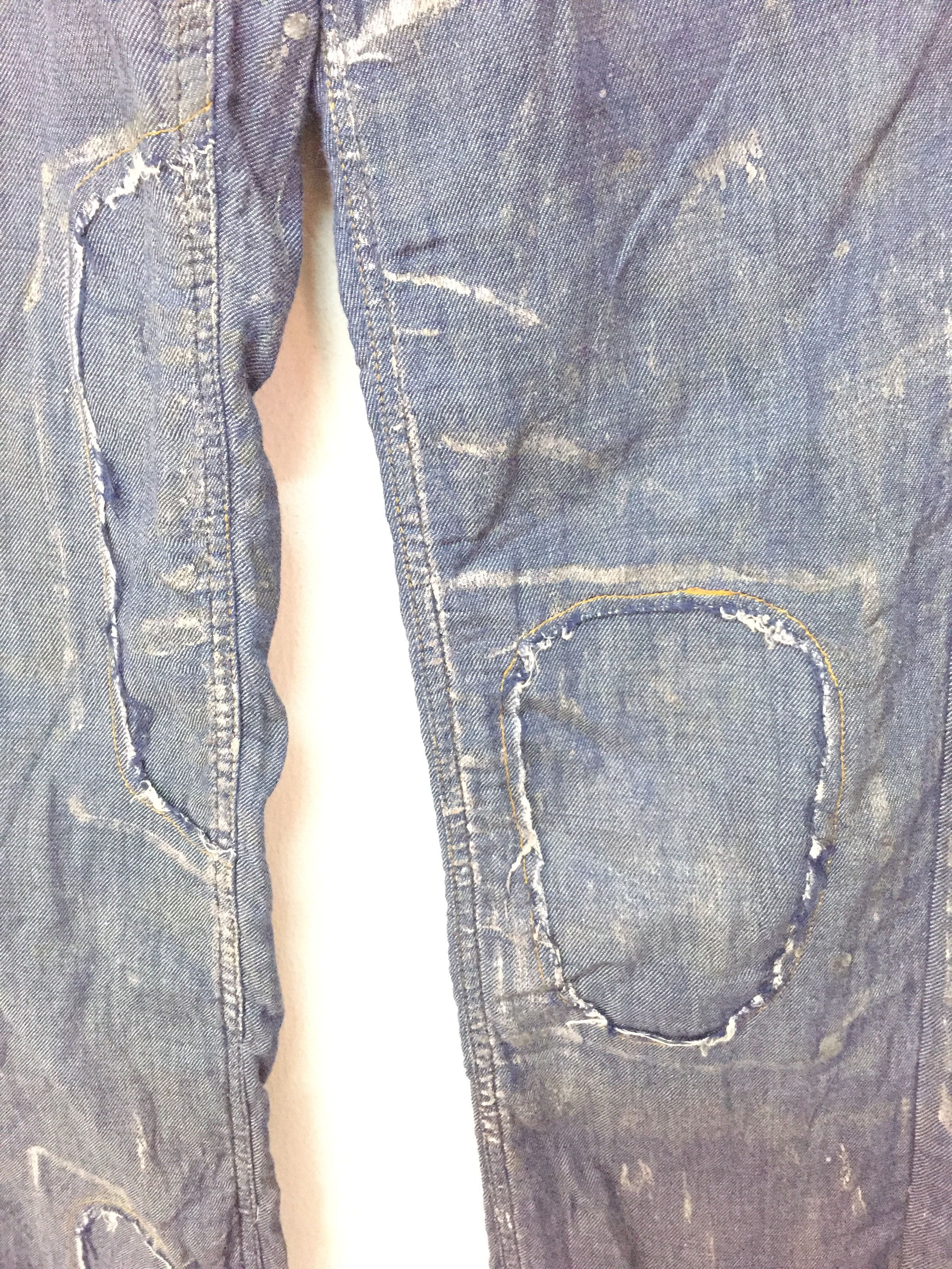 CABANE de ZUCCa × Issey Miyake × Japanese Brand silver paints patchwork pants Issey Miyake Size 30" / US 8 / IT 44 - 5 Thumbnail