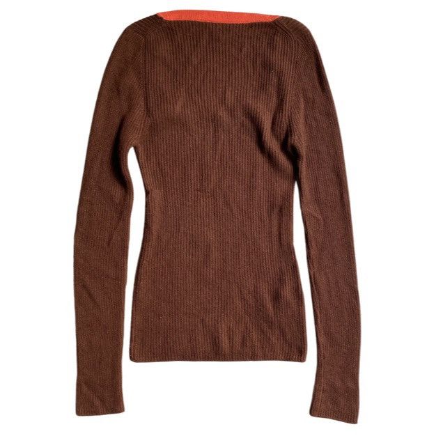 Prada Prada Brown Cashmeres Sweater Size M / US 6-8 / IT 42-44 - 2 Thumbnail