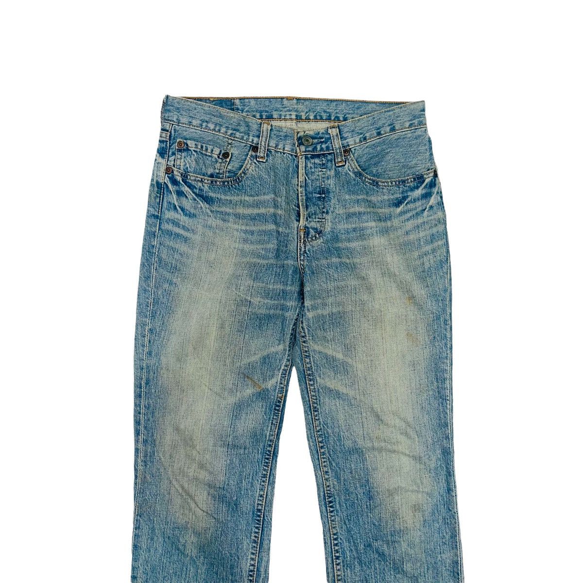 Levi's × Vintage Vintage Levi's 501 Mud Washed Denim Jeans 30x31 Size US 30 / EU 46 - 2 Thumbnail
